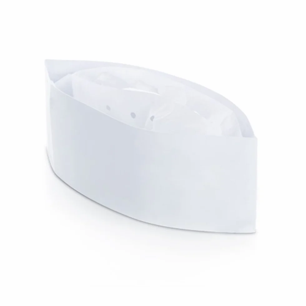 Cappelli Cuoco Monouso 100 Pezzi - Cappellini Bustine Usa e Getta per Ristorazione
