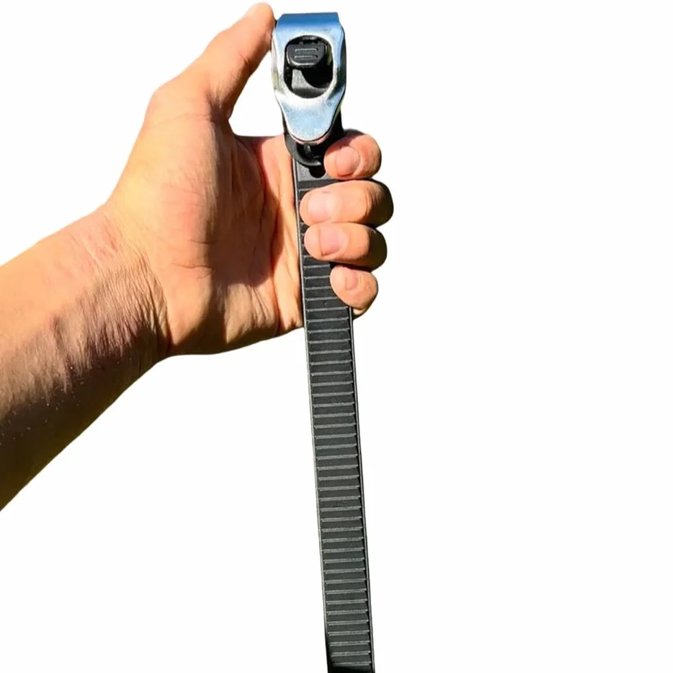 1/2/4/6Pcs Cinghie di Bloccaggio a Grip Resistente Regolabili in Metallo per Ogni Fibbia a Cricchetto con Ogni Cinghietta di Bloccaggio Connettibile, Cinghie di Bloccaggio Resistente per l'Uso