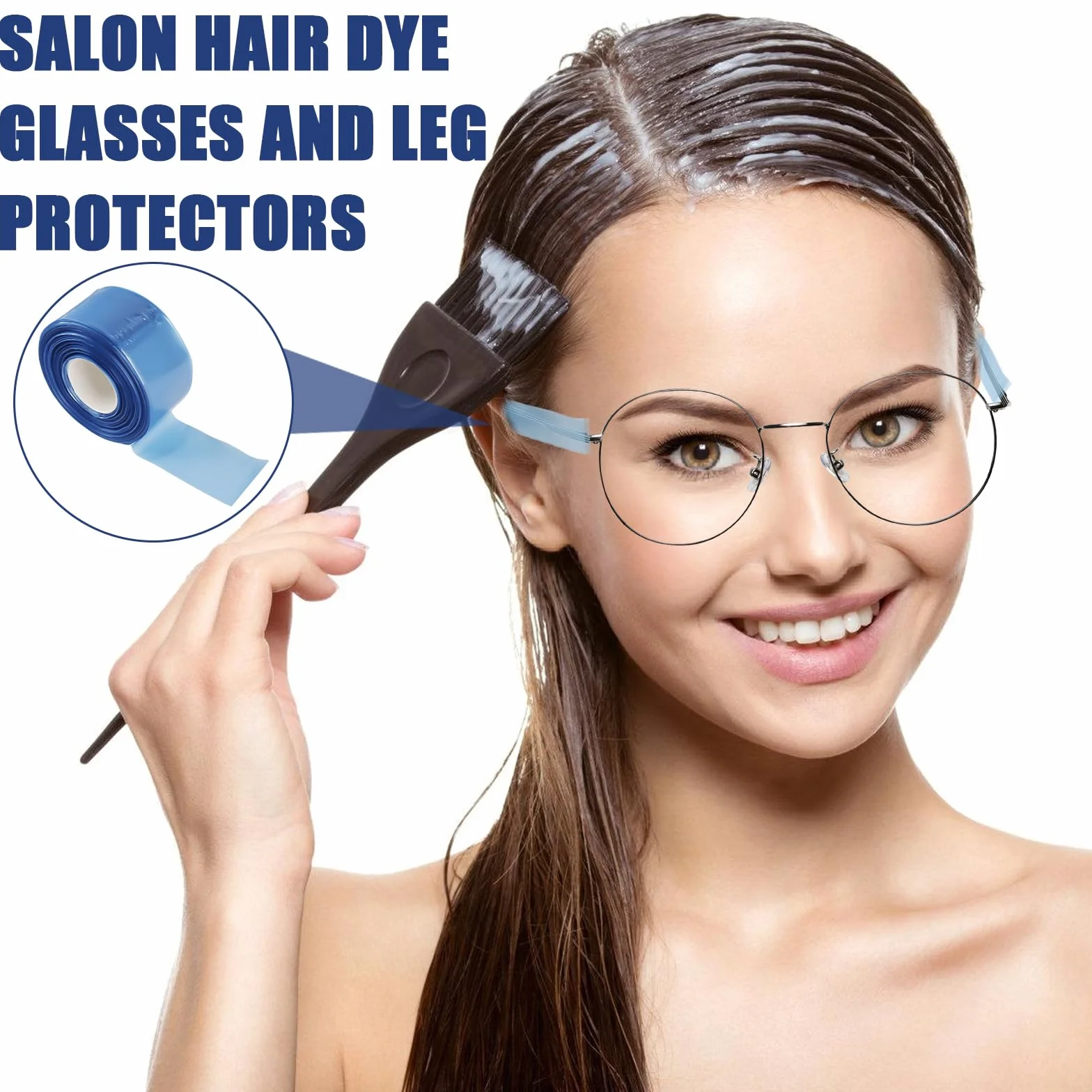 Protezione usa e getta per occhiali 400 pezzi, protezione per occhiali usa e getta, protezione per le gambe, per parrucchiere, tintura per capelli, protezione, casa, accessori, salone, spa