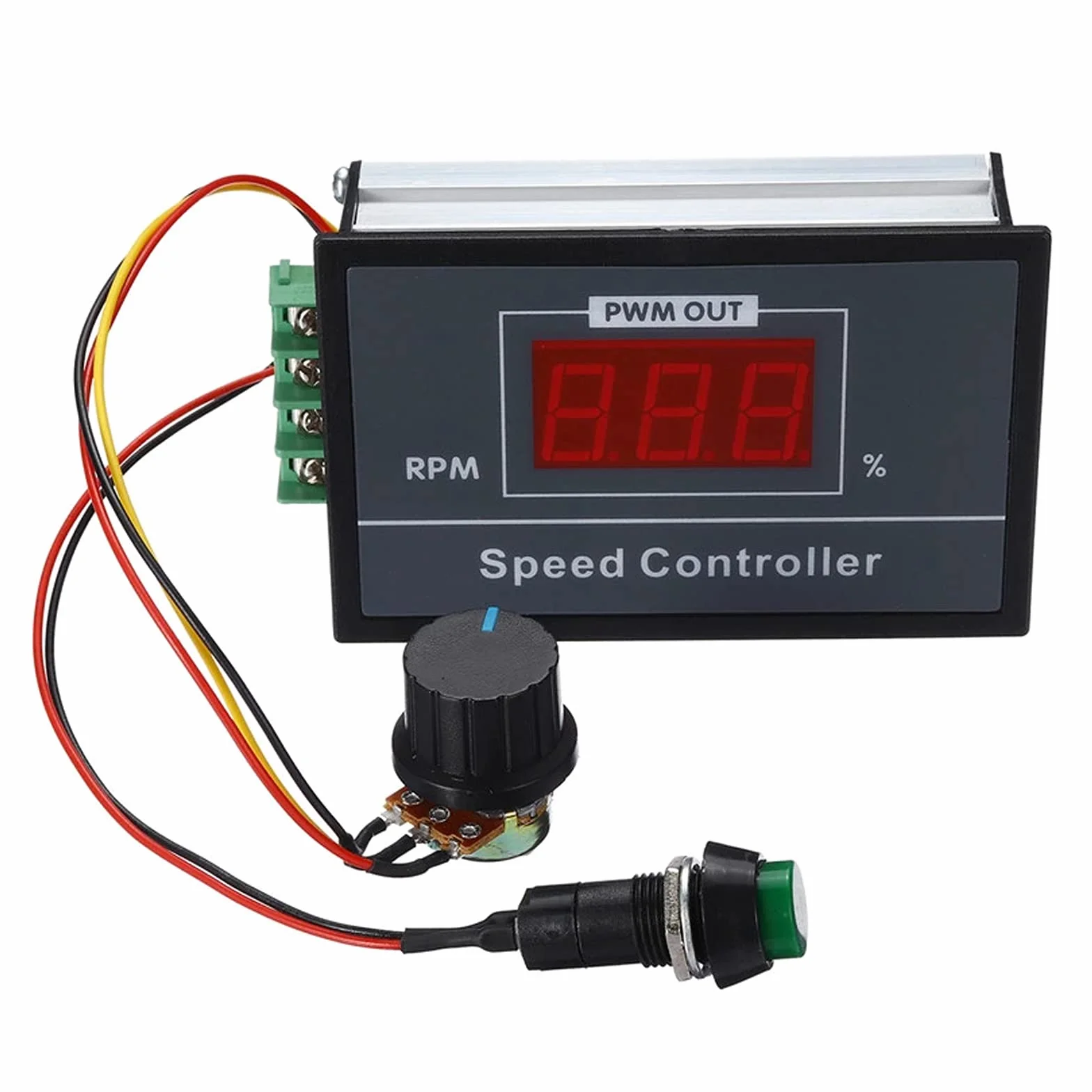 RUIZHI Regolatore di Velocità del Motore CC DC 6-60V 12V 24V 36V 48V 30A, Regolatore del Regolatore Continuo a Velocità Variabile, Regolatore di Tensione del Motore con Interruttore Start Stop