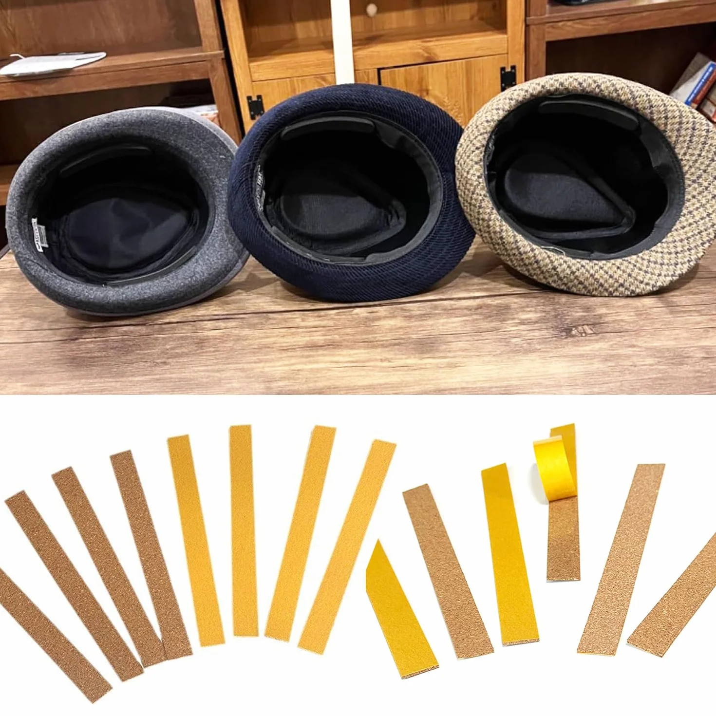 Strisce Autoadesive in Sughero 10 PCS per Cappello
