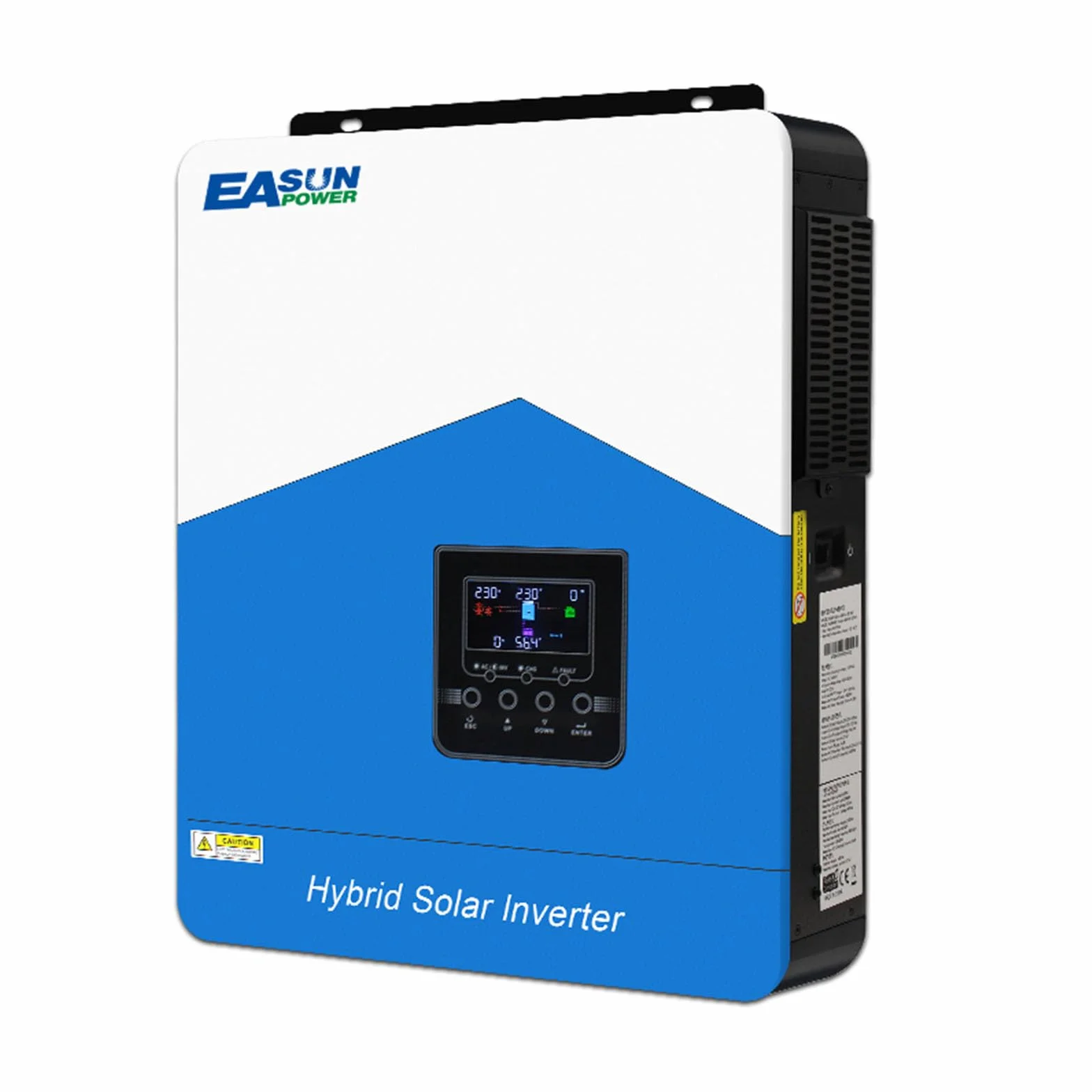 POWLAND 6200W Inverter ibrido da 48Vdc a AC 230V con modulo WiFi 2 uscite AC Larghezza PV 60-500VDC Off Grid Pure Sine Wave Solar Inverter 120A MPPT Per batterie al piombo e al litio