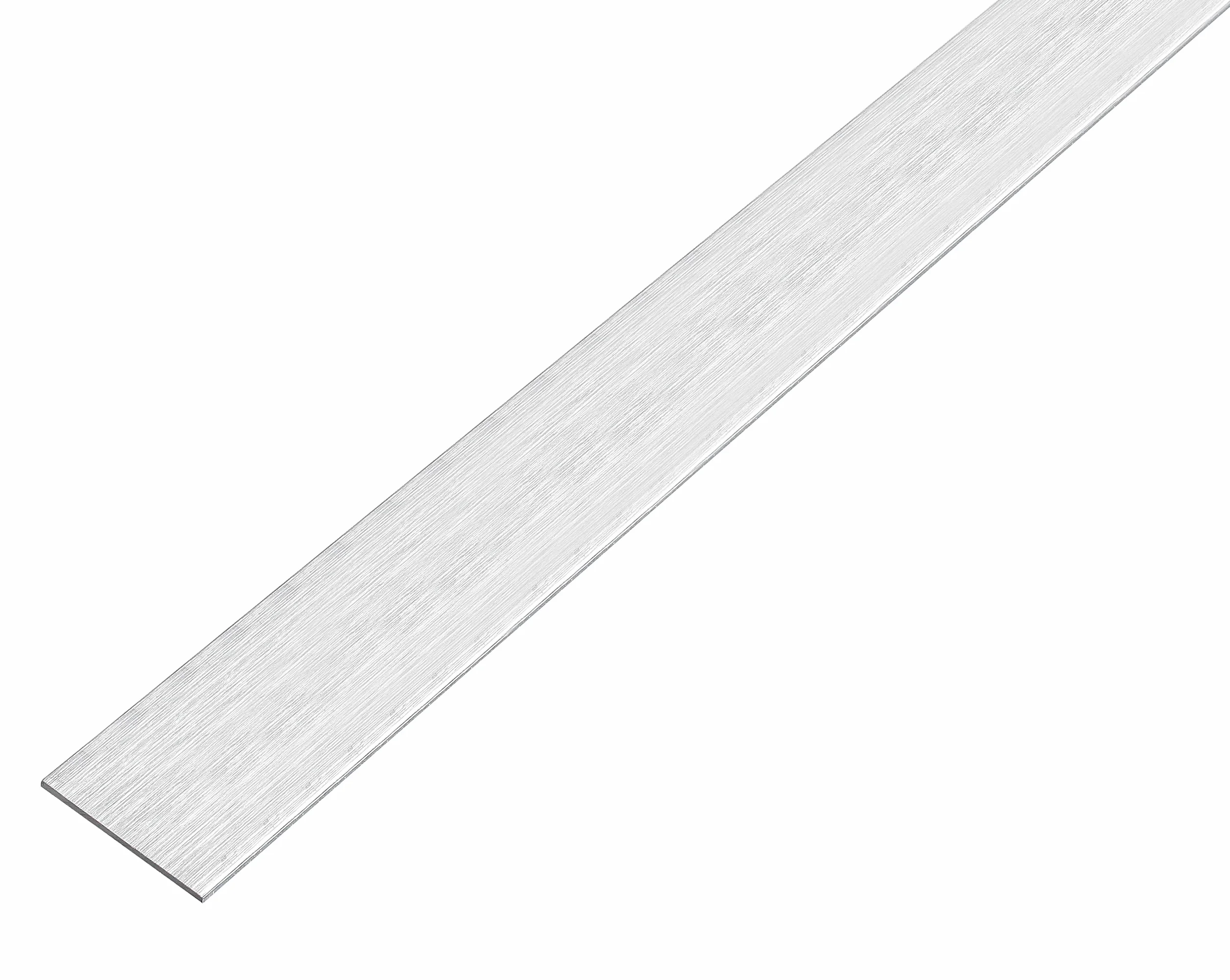 Alberts 488802 Barra piatta autoadesiva alluminio design acciaio inox 1000 x 25 x 2 mm