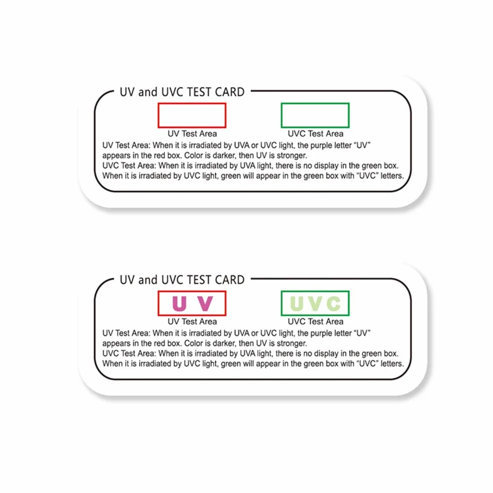 Scheda di prova UVC UV, per test, luce efficace, portatile, leggero, spazzolino da denti, disinfettante, per uso quotidiano (5)
