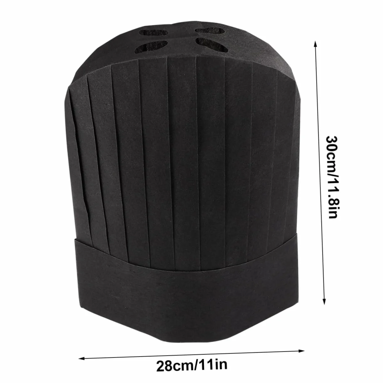 PACKOVE Cappello Da Cuoco Monouso Ecologico 20 Pezzi 28x30 Cm