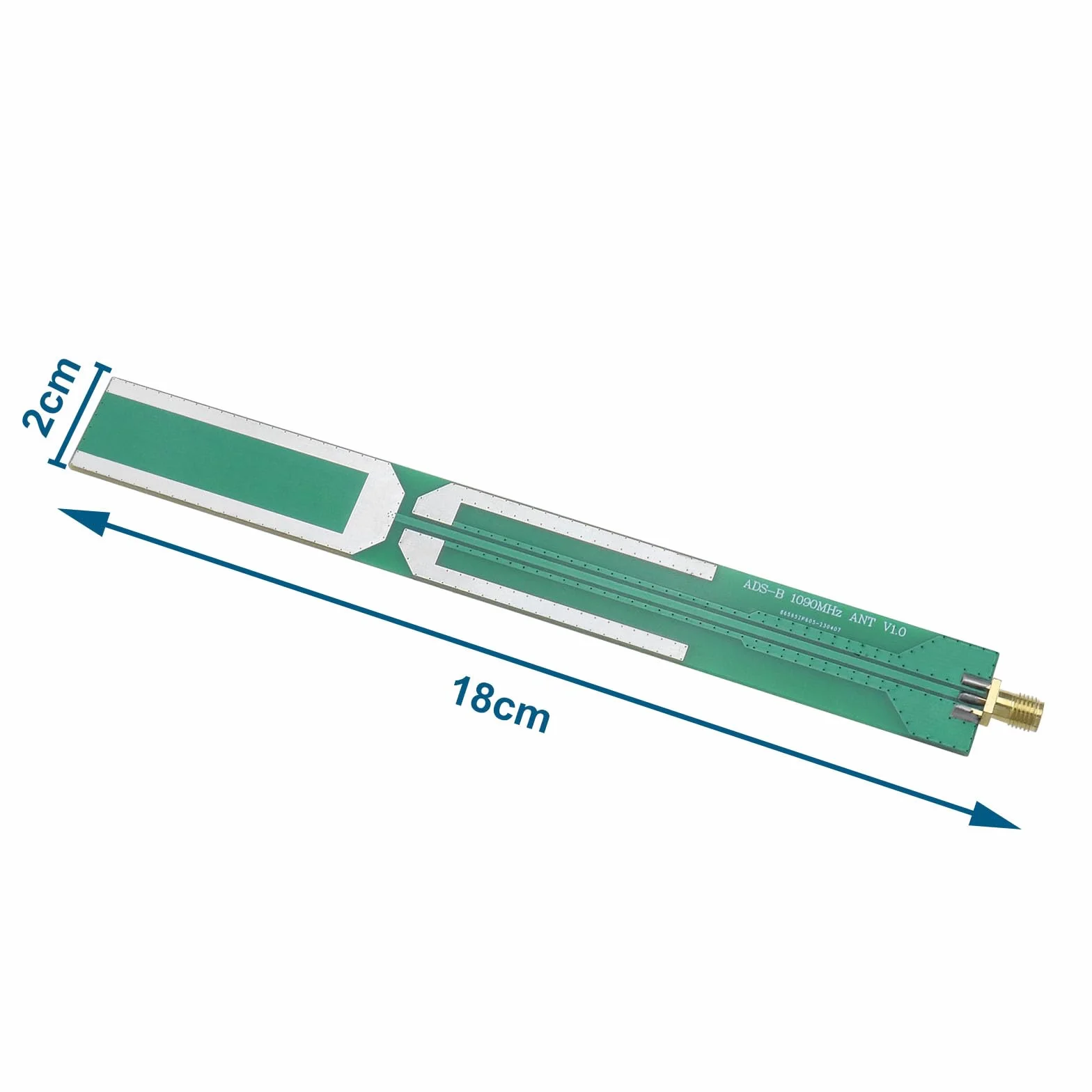ECSiNG Antenna A Dipolo ADS-B 1090MHz SMA Filettatura Esterna Interfaccia Femmina 20x180mm