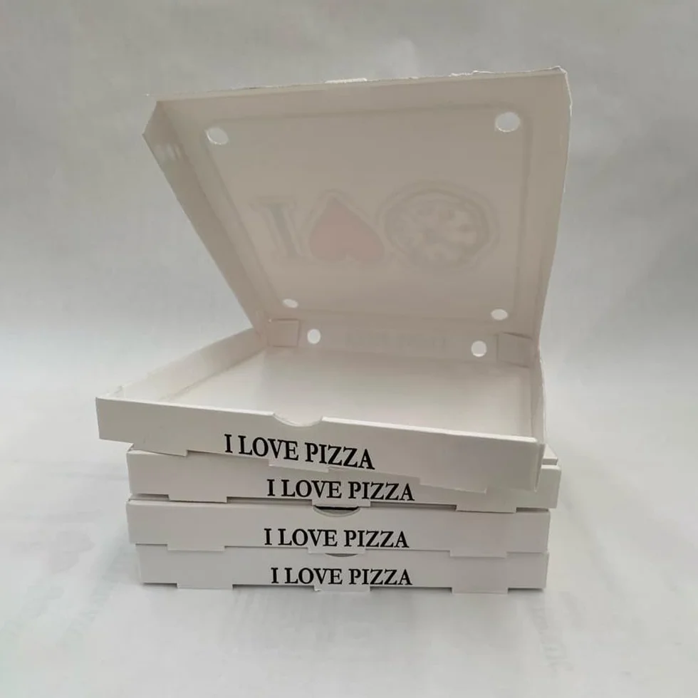Confezione 100 Scatole Pizza Cartoni Pizza Box 33x33 Chiusura Americana Contenitori Alimentari Porta Pizza Asporto Ristoranti Pizzerie Cartone Alimentare Ecologico