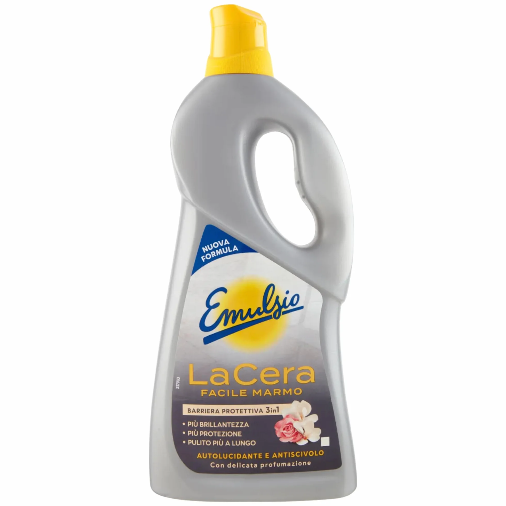 Emulsio La Cera Facile Marmo Autolucidante per Pavimenti Formula Professionale Barriera 3in1 Protezione Brillantezza e Pulizia 725ml
