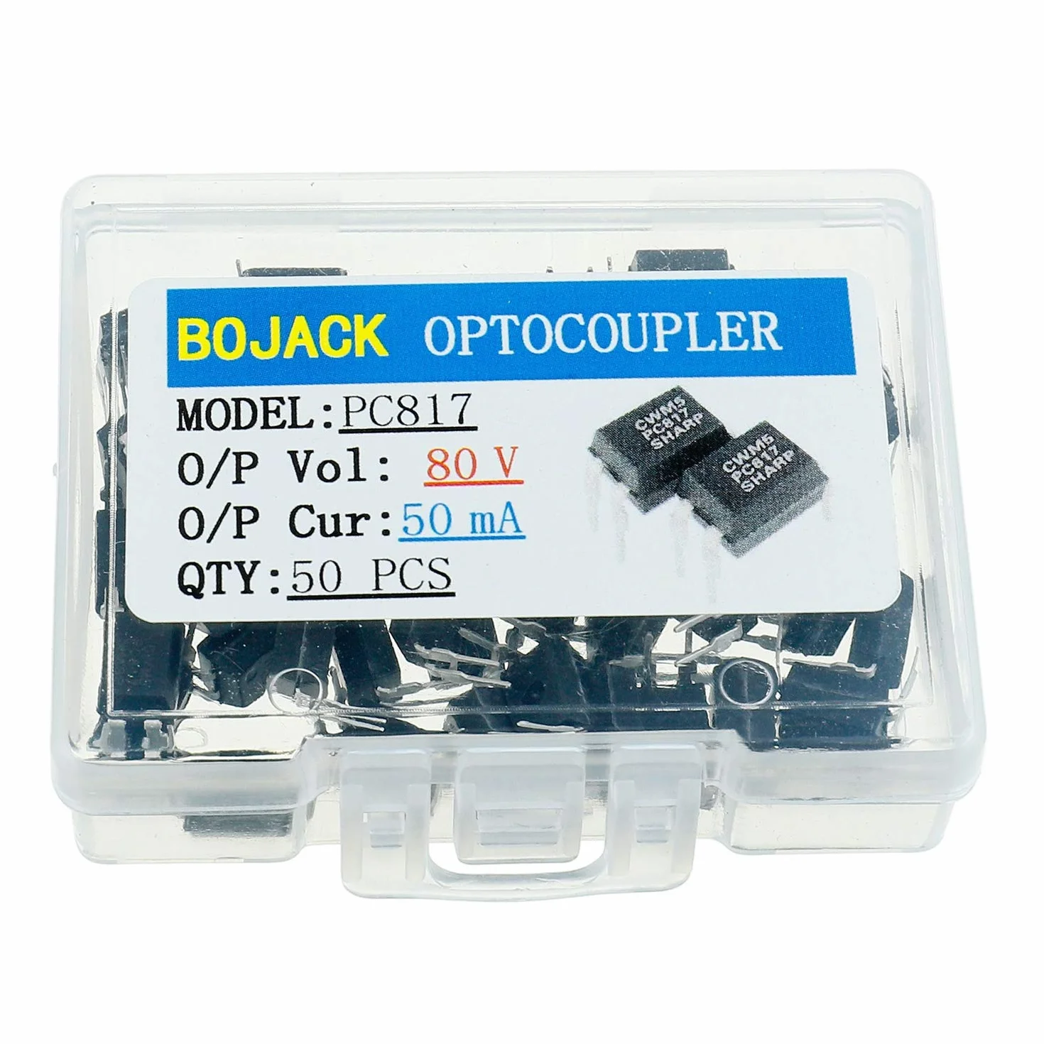 Optoaccoppiatore DIP PC817 BOJACK PC817C installazione 2,54 mm spaziatura a 4 pin DIP-4 (confezione da 50 pezzi)