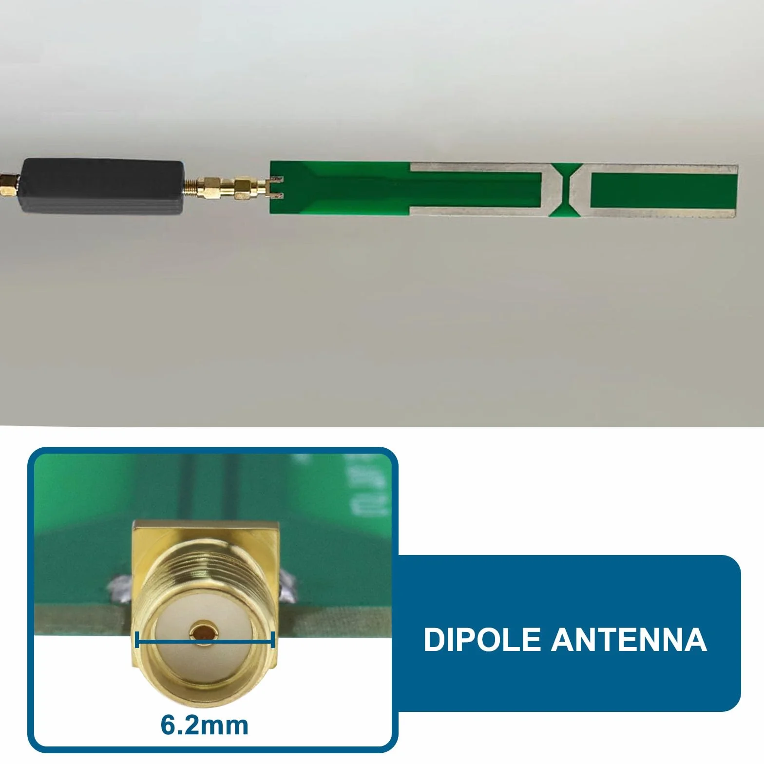 ECSiNG Antenna A Dipolo ADS-B 1090MHz SMA Filettatura Esterna Interfaccia Femmina 20x180mm