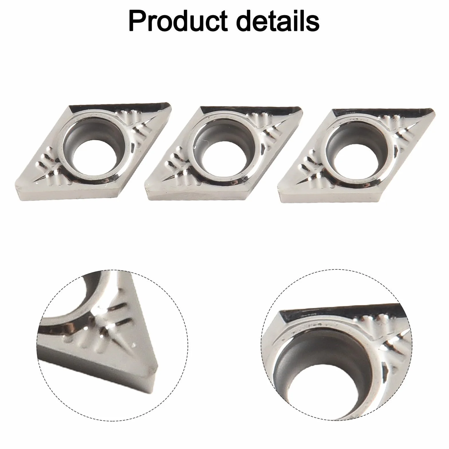 Inserti in carburo DCGT11T308-AK H01 DCGT32.52 per alluminio 10 pezzi