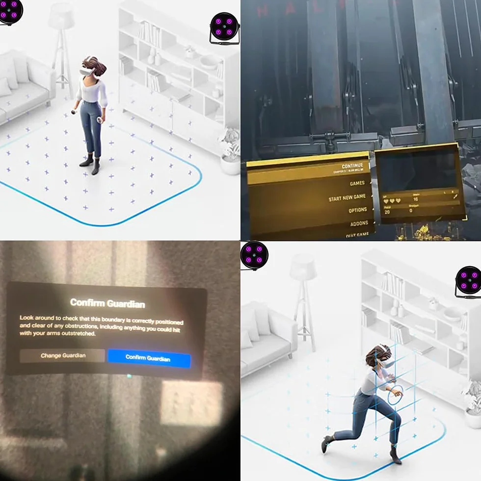 JCHENG SECURITY JC IR Illuminatore a 4 Led Infrarossi per Telecamera IR Serie Quest PSVR2 con Adattatore di Alimentazione
