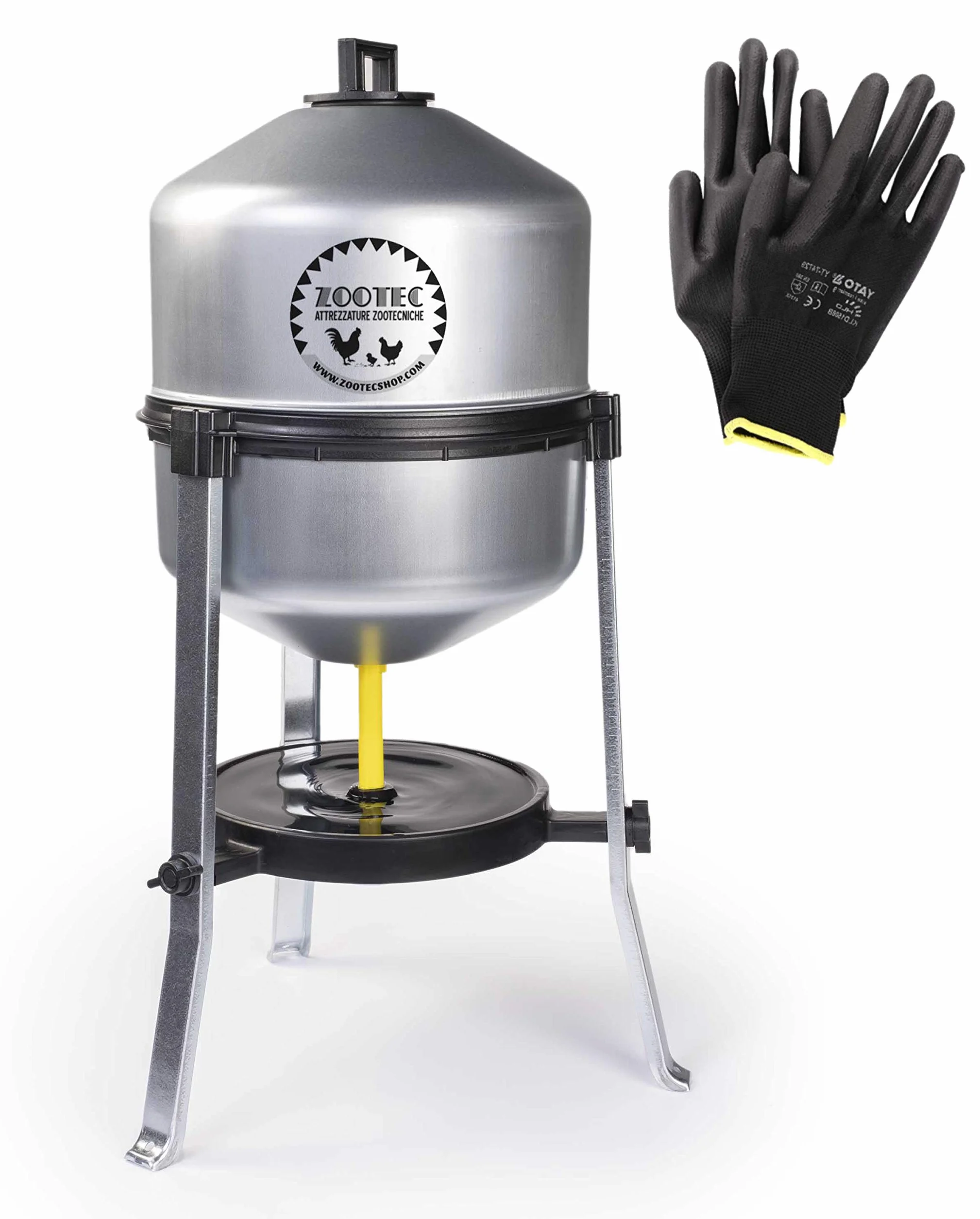 Abbeveratoio Automatico per Galline 22 Litri Lamiera Zincata Made in Italy