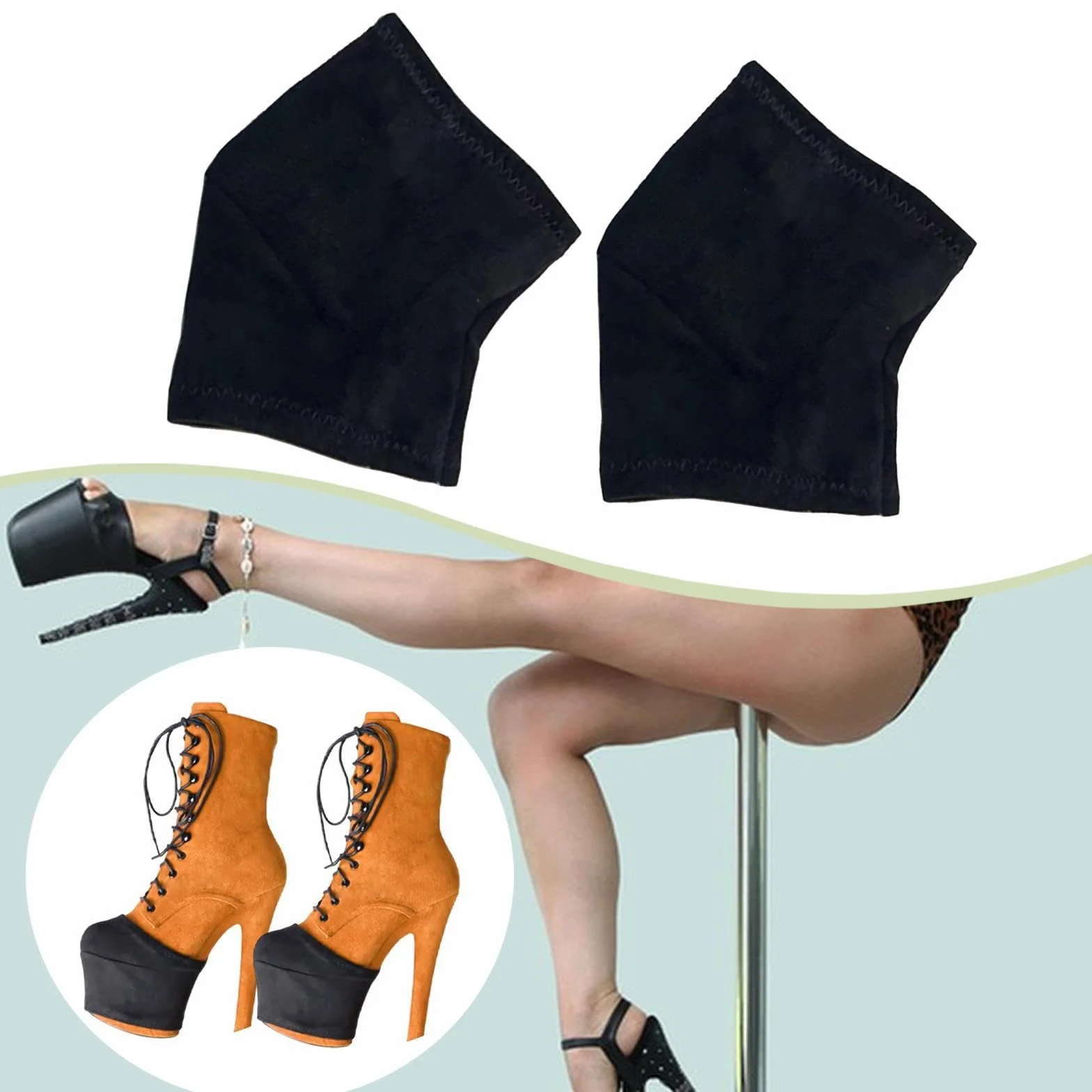 Scarpe da Pole Dance Professionale XXL con Calzini e Accessori