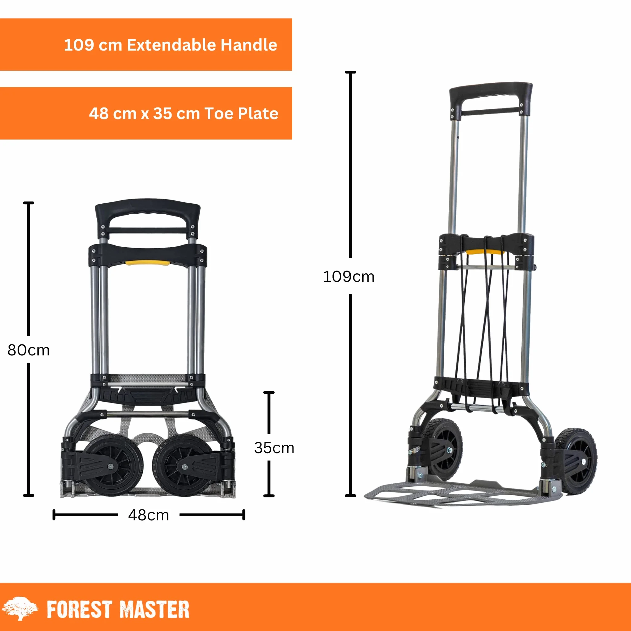 Zero Compact pieghevole Heavy Duty Hand Truck Sack Carrirow 160 kg carico