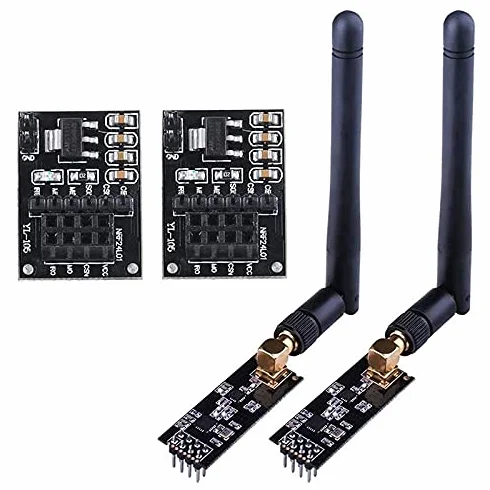 Lanko Modulo ricetrasmettitore RF NRF24L01+PA+LNA antenna SMA 2,4 GHz 1100M NRF24L01 fili