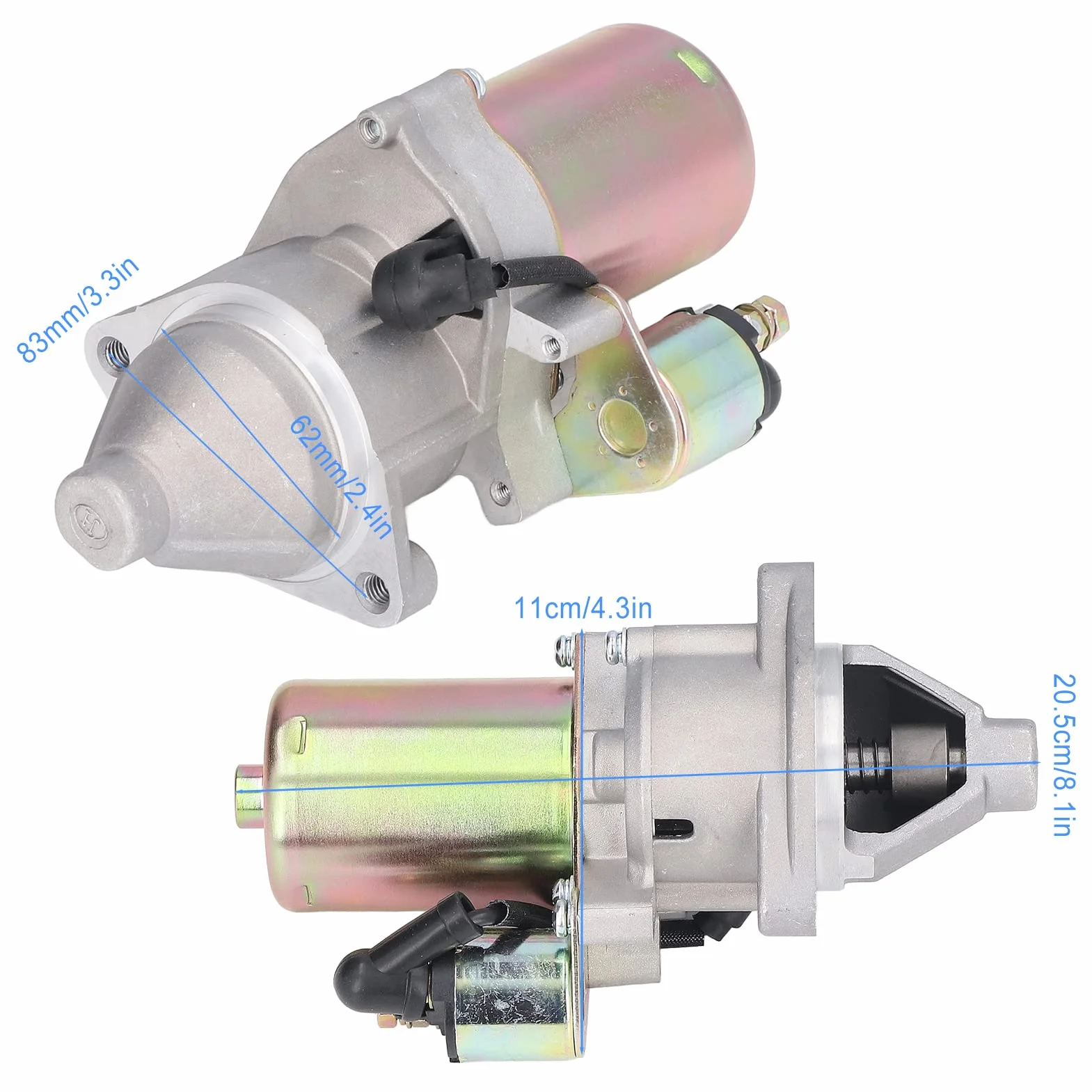 Motorino di avviamento elettrico, motorino di avviamento sicuro resistente all'usura GX390, comodo per parti di generatori a benzina
