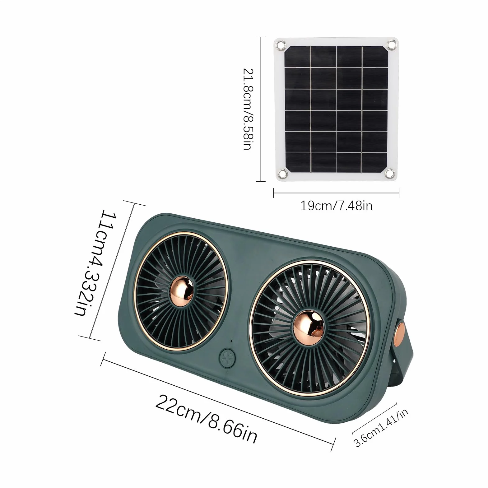 Ventilatore solare 20 W Dog Hill Fan Protesp per cantine garage stabile casette cani