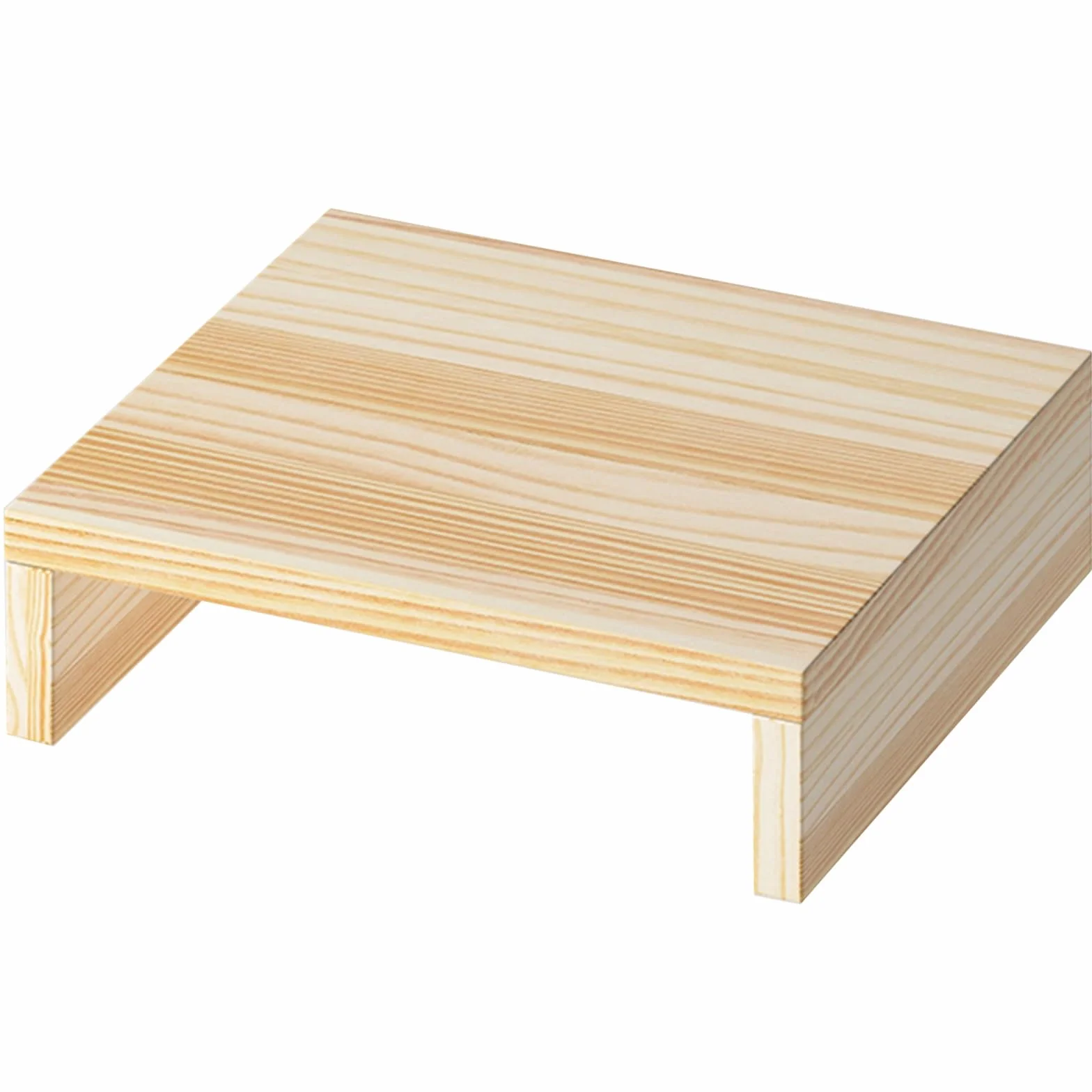 WIGING Magazzino Supermercato Scaffali da Pavimento, Legno Resistente All'umidità Pallet da Pavimento, Rialzo di 6cm/10cm Vassoio di Base per Cucine per Garage Cucine Negozi(50x40x10cm)