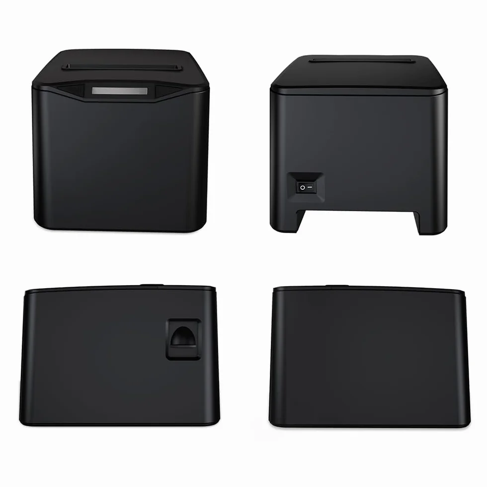 Shuaiguō stampante multifunzione per etichette e ricevute termiche 80 mm, connessione USB e LAN, taglio automatico, grande contenitore di carta, supporto ESC/POS
