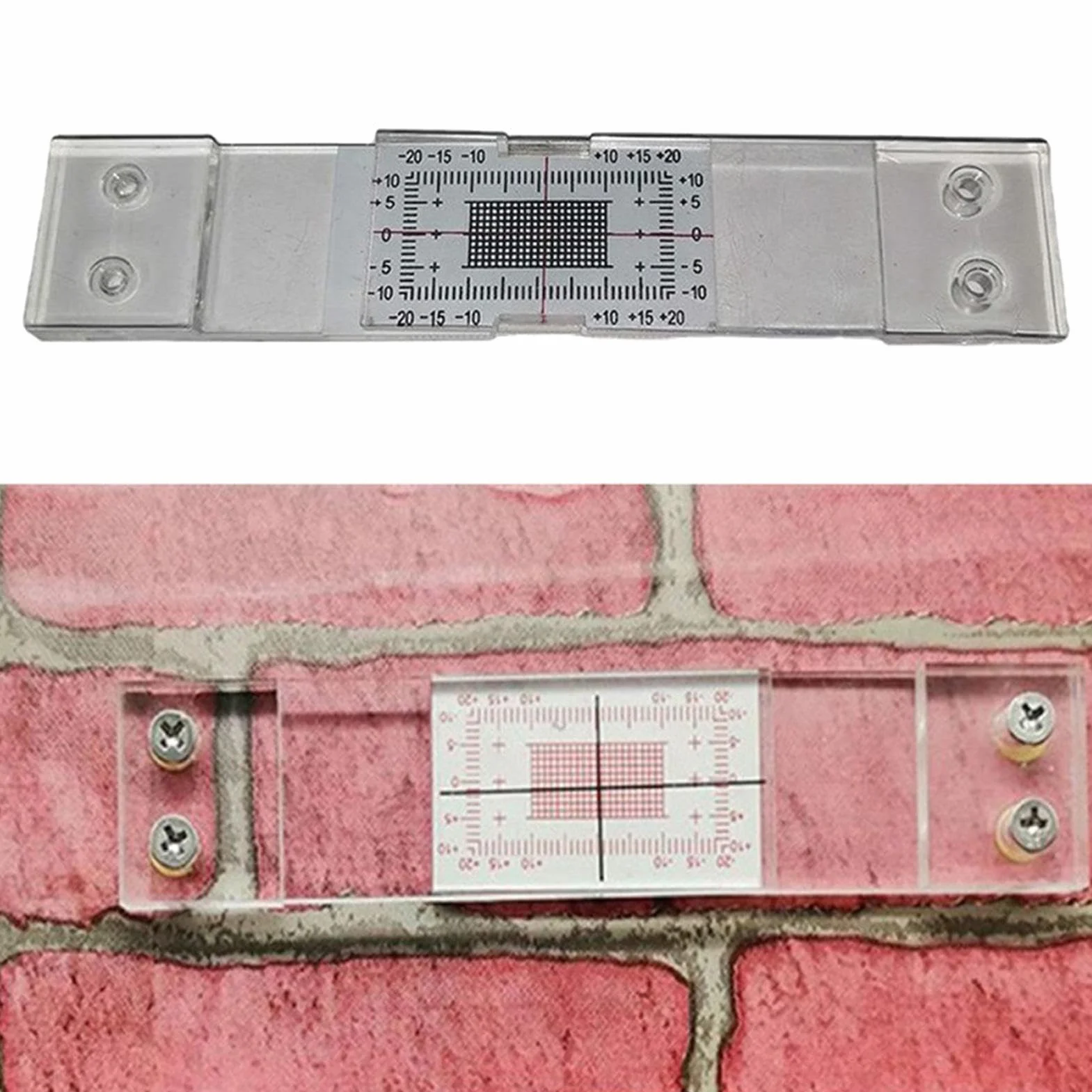 Misuratori Di Crepe In Acrilico - Monitor Standard Di Crepa, Misuratore Di Larghezza Per Misurazione E Registrazione Muri Casa