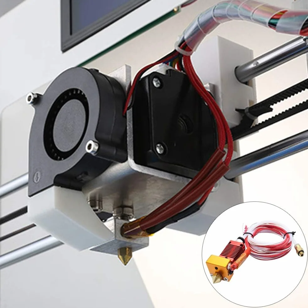 Kit di Estrusori per Stampanti 3D Kit di Estrusori Ender 3 Hotend con 5 Ugelli Estrusore per Stampante 3D MK8 Hot End Kit per Ender-3 pro Creality CR-10 CR-10S S4 S5 Stampante 3D