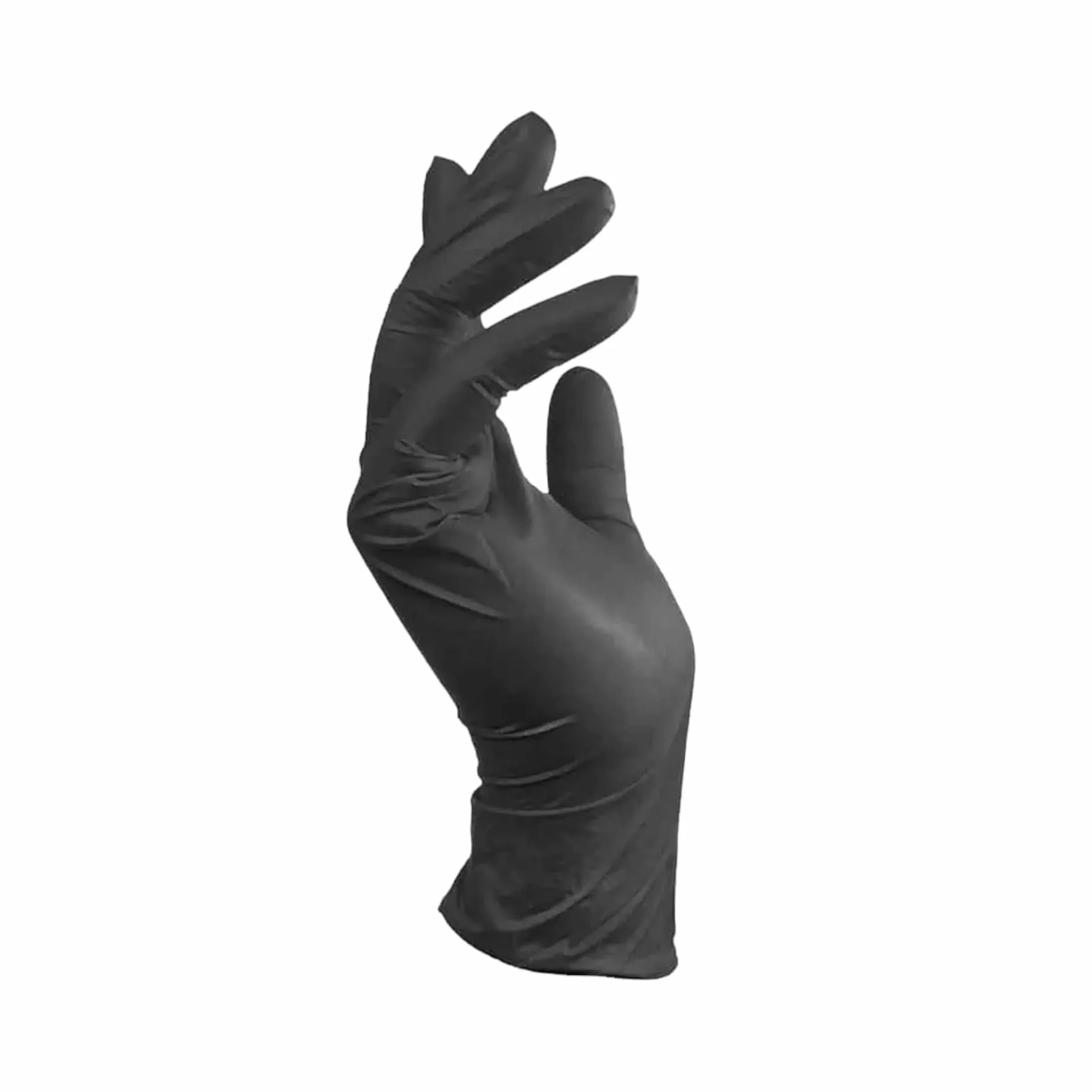 Guanti monouso in nitrile nero L 100 pezzi