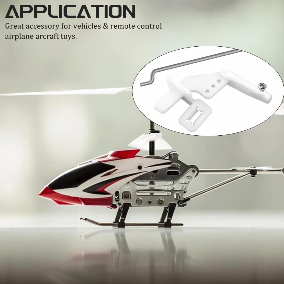 10 pezzi in acciaio 1,2 x 260 mm + 10 clacson in nylon micro controllo 20 x 11 mm 4 fori per RC aereo fai da te