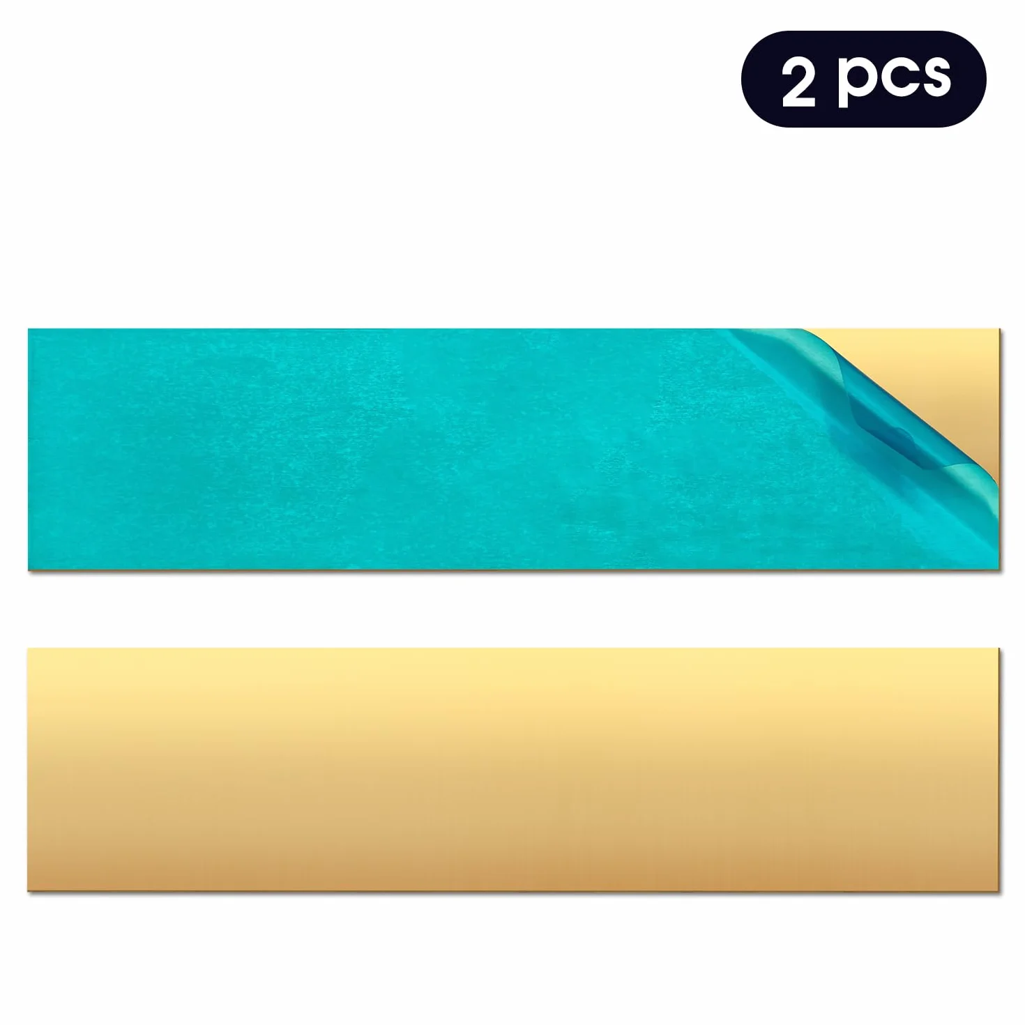 2 lastre in ottone, 5,1 x 20,3 cm, spessore 1 mm, piastra in ottone puro al 99,9%, per incisione, artigianato, gioielli