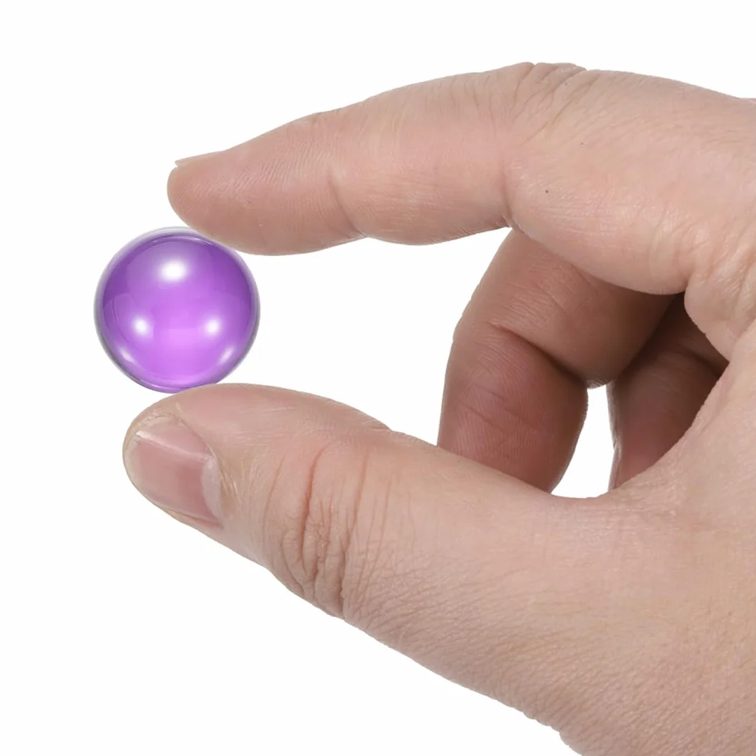 Sfera Acrilica Trasparente Per Giocoleria 1" 25mm Viola 2Pz