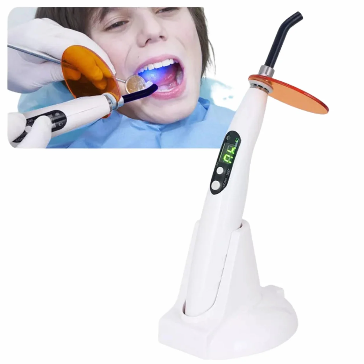 Lampada di polimerizzazione multifunzione 5W LED senza fili fotopolimerizzazione