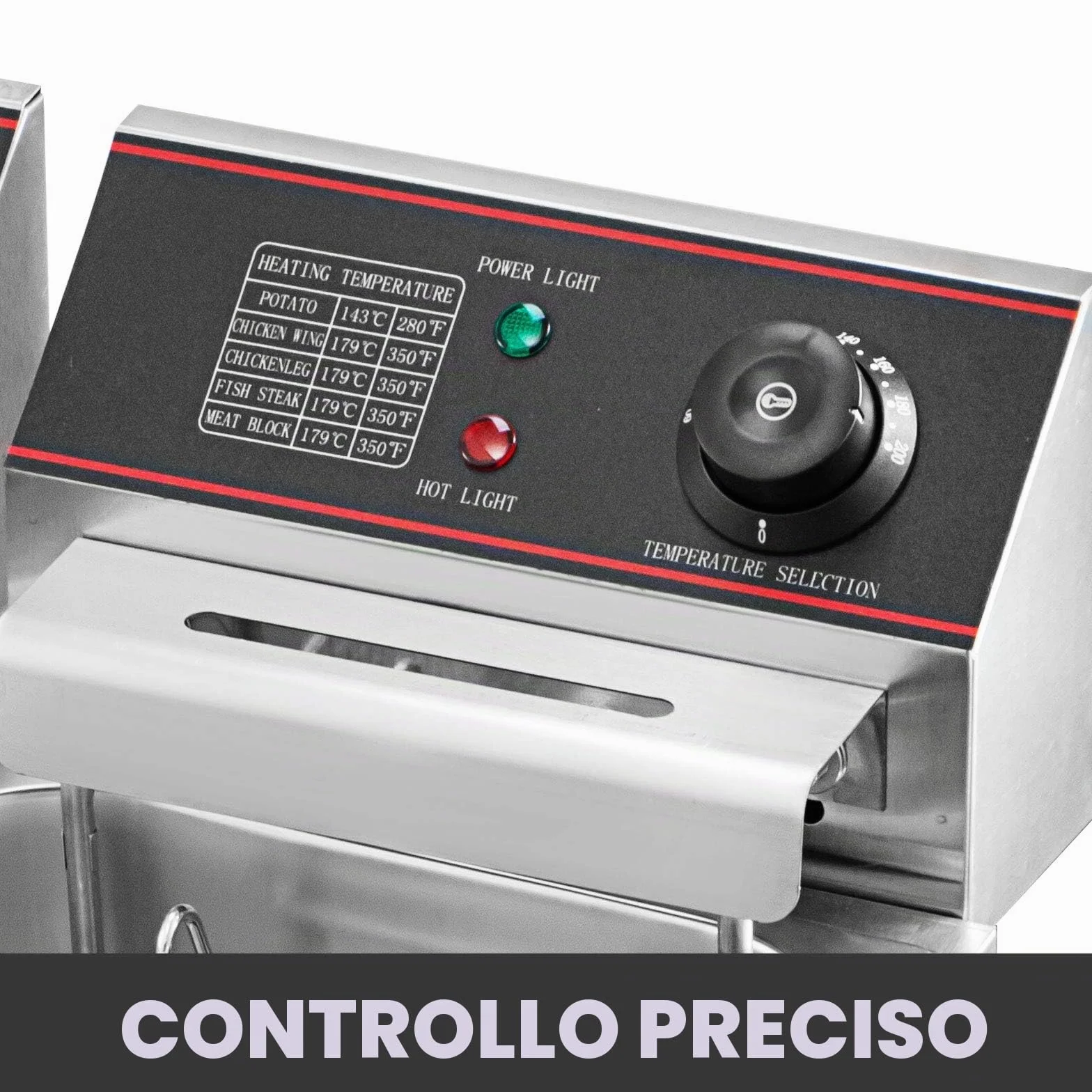 VEVOR Friggitrice Elettrica Professionale 12L 5000W con Doppio Cestino Elettrico Doppio Serbatoio Controsoffitto Friggitrice Francese in Acciaio Inossidabile