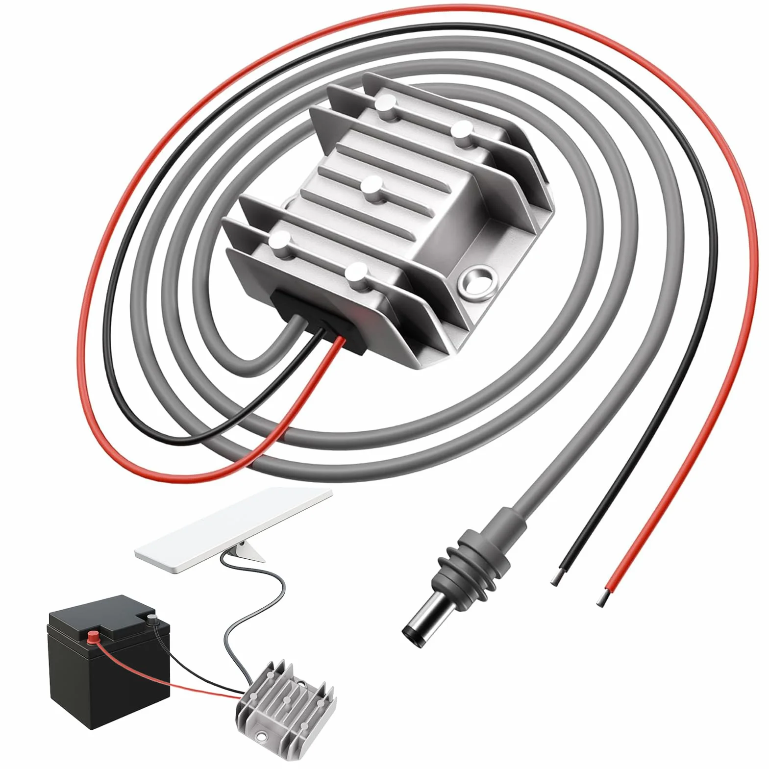 Step Up Power Cavo per Starlink Mini, 12 V 24 V a 30 V 3,5 A con cavo da 3,28 FT 100 W IP68 Waterproof DC Boost Adapter per Starlink Mini, camper, esterno e viaggio