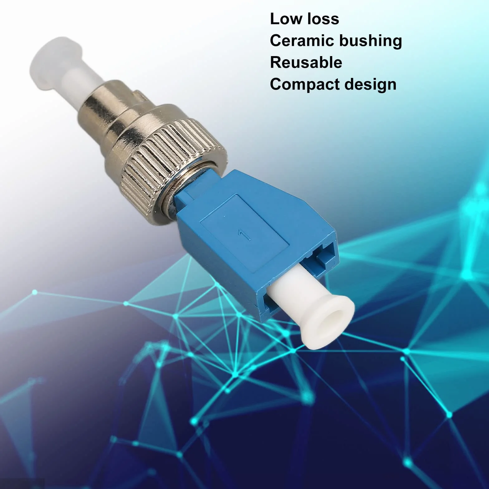 Connettore Fibra Ottica, 2 Pz FC Maschio a LC Femmina SM 9/125 Adattatore Convertitore Fibra Ottica Ibrida con Localizzatore Visuale Guasti per VFL CATV
