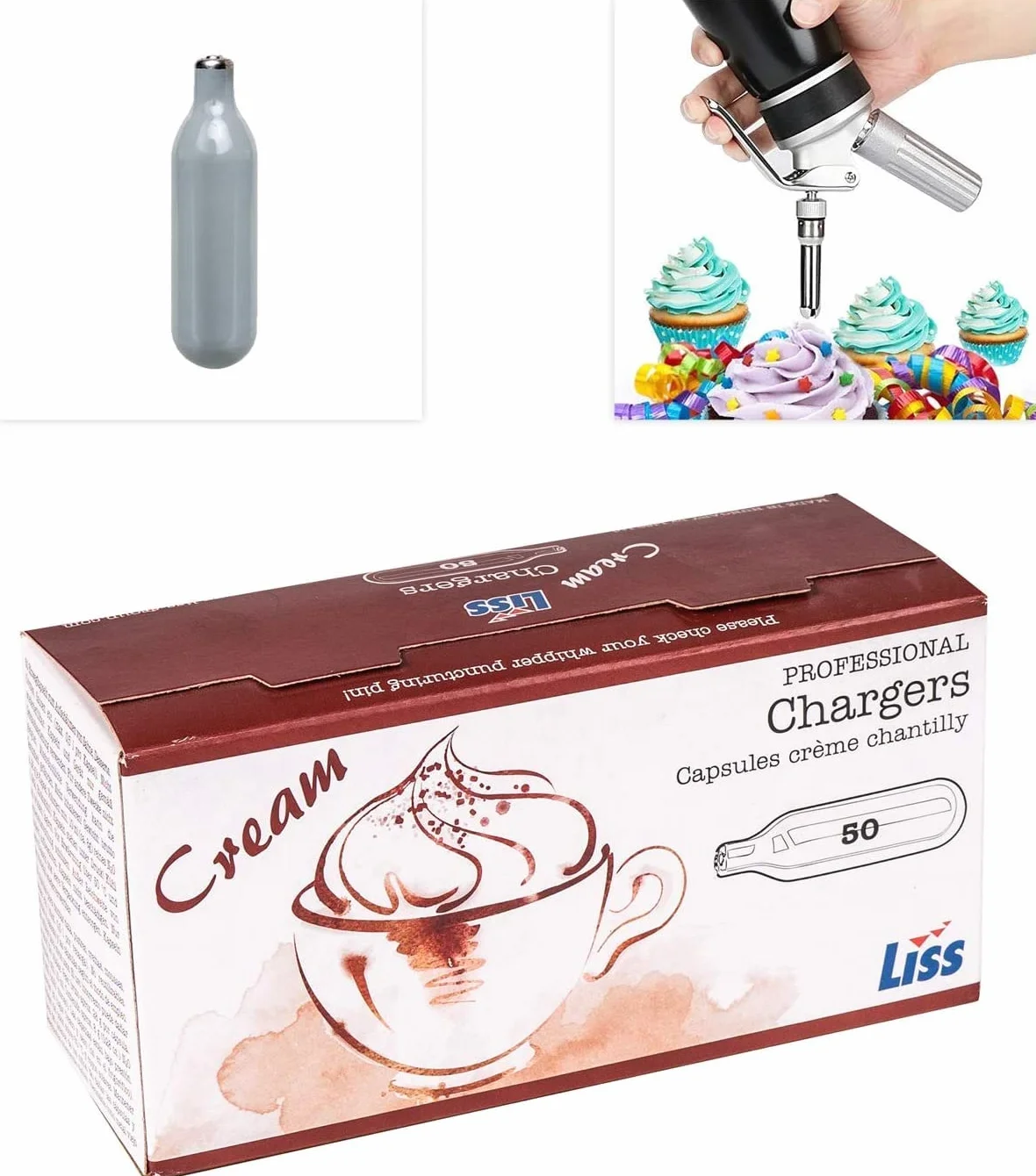 Liss 50 Lattine Ricarica Crema Sifoni