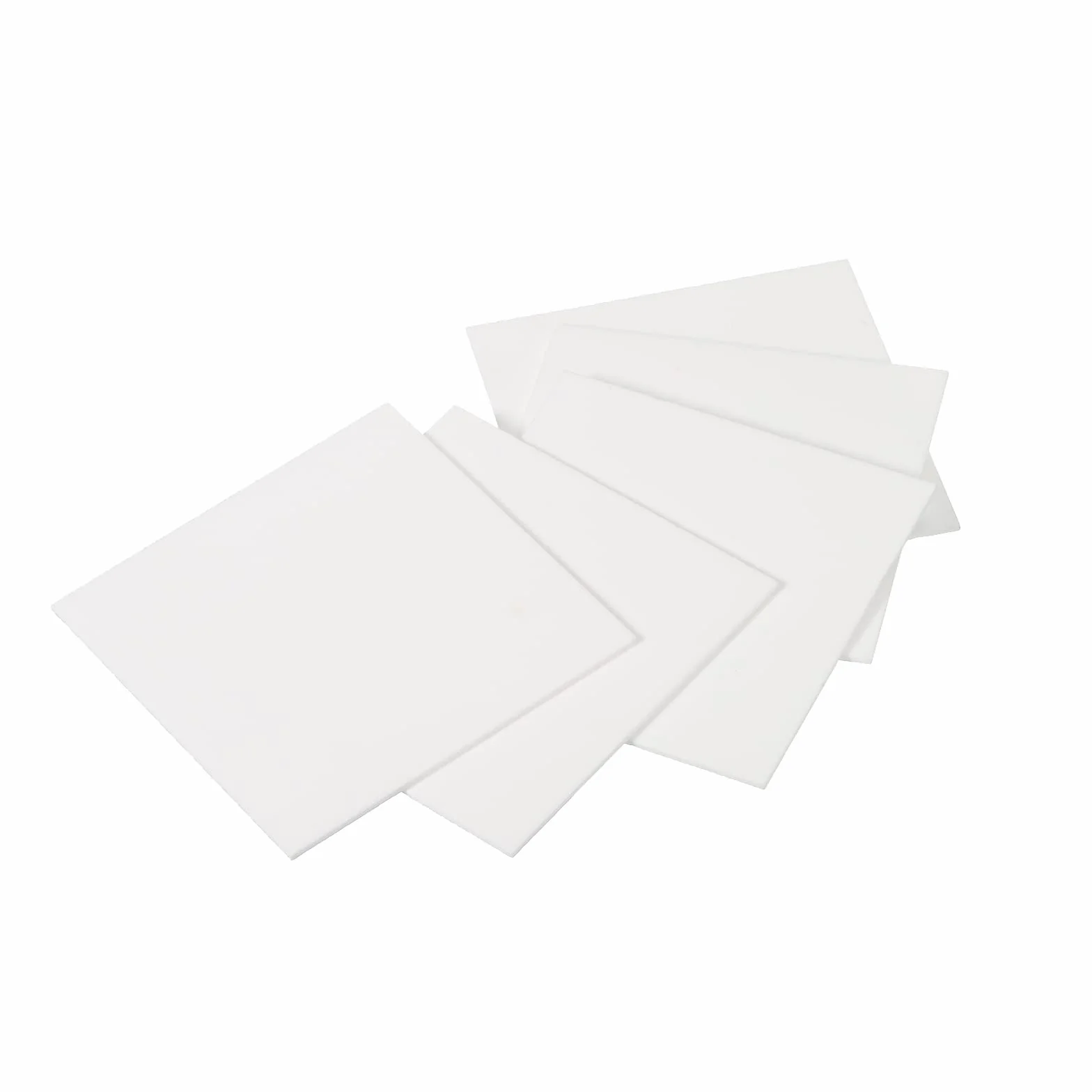 PATIKIL Allumina Ceramica Lastra Quadrato Raffreddamento Imbottitura Isolante 5pz 50x50x1mm per MOS Transistor