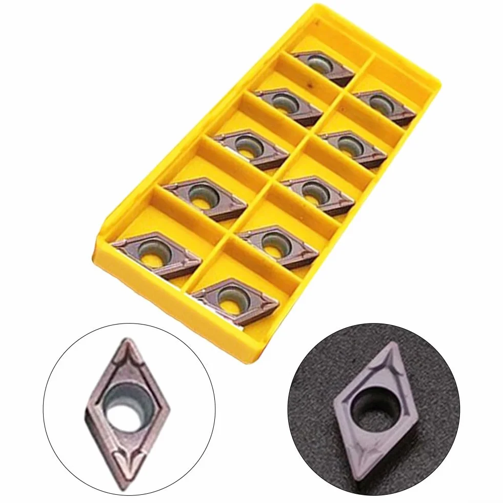 10pcs DCMT11T308 MPVP15TF Lama di tornitura in carburo