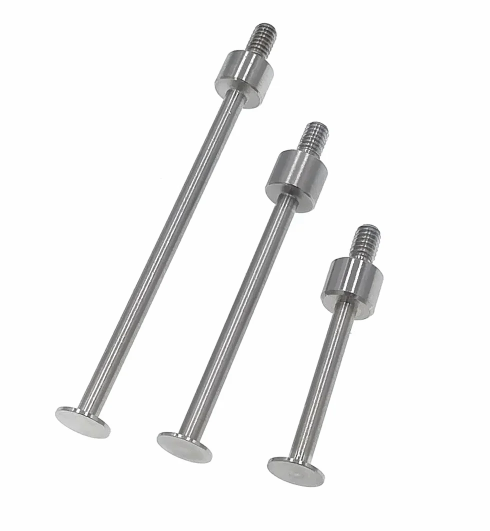 SUXING Tastatori per comparatori, Tasti con filetto M2.5, diametro ø 5mm, Spessore 0.4mm,Lunghezza 20/30/40mm, Puntalino piatto