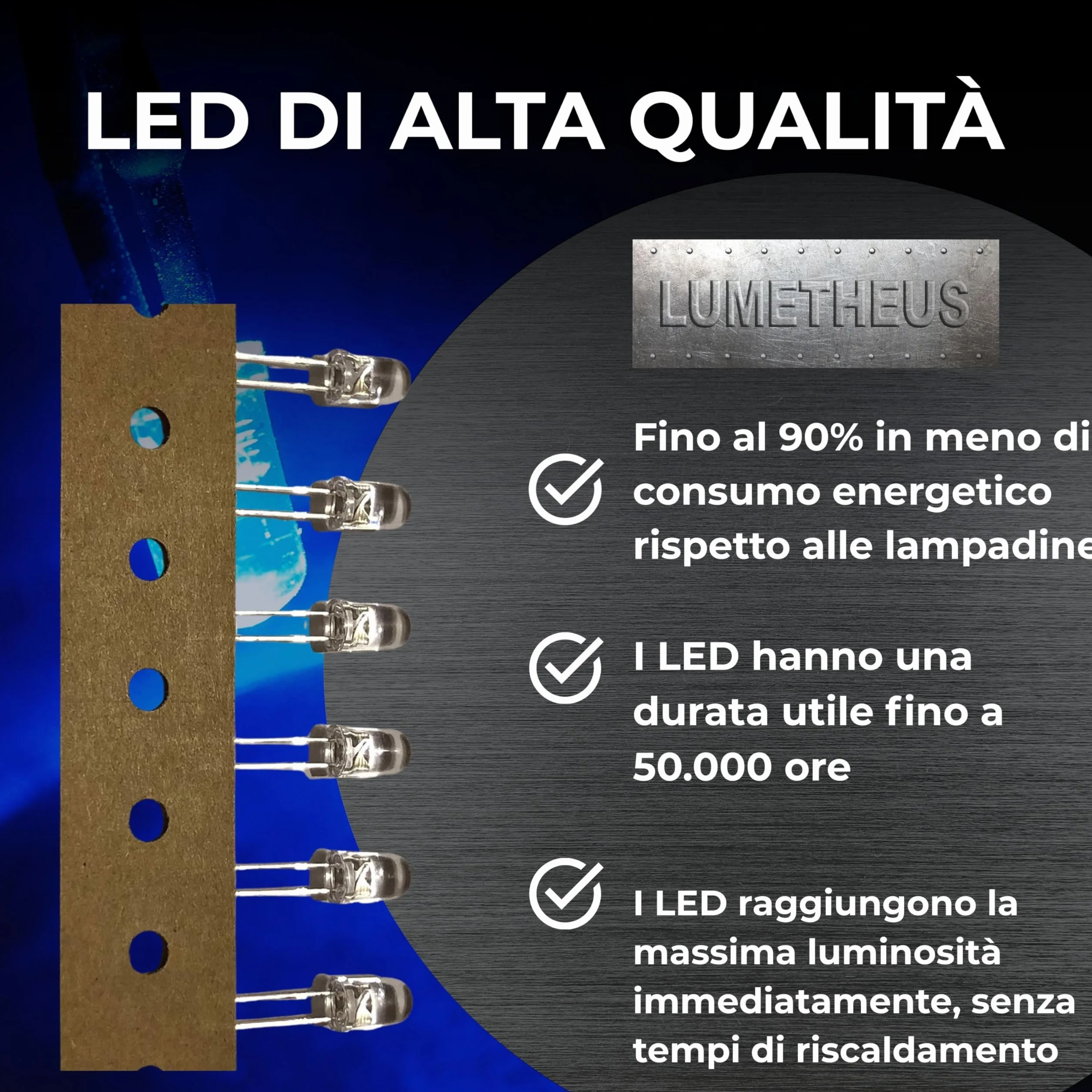 Diodi LED 5mm Bianco 25.000 mcd 50 sztuk 2-3 V 2 Pin