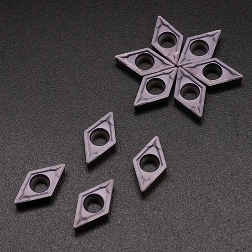 10pcs DCMT11T308 MPVP15TF Lama di tornitura in carburo