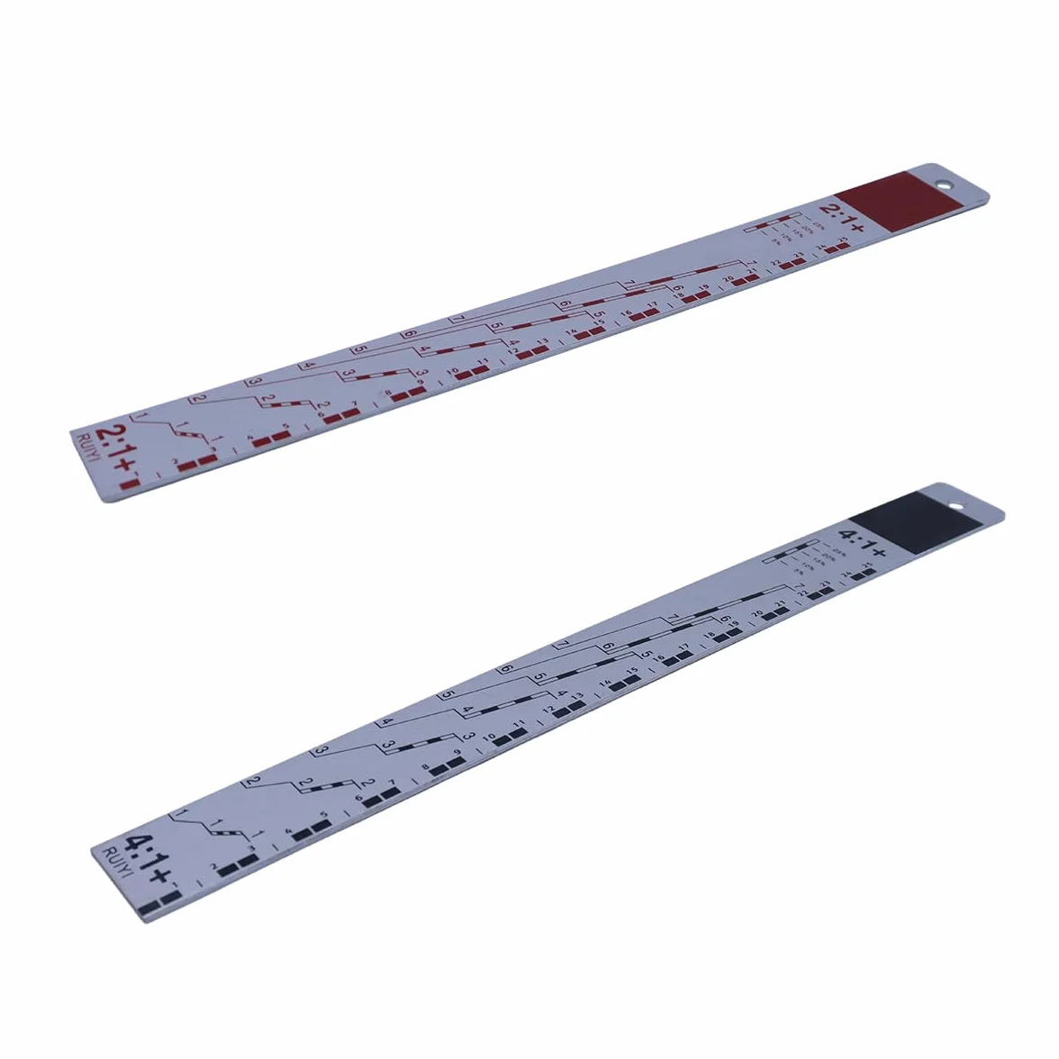 Righello per proporzioni di vernice 32 cm per miscelazione colori acrilici, a base d'acqua e olio