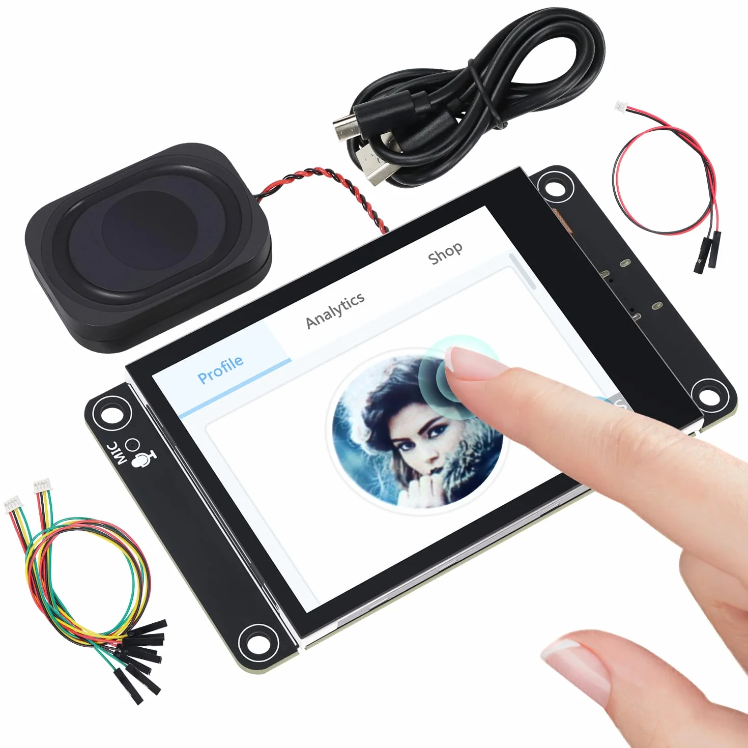 Freenove ESP32-S3 ESP32 S3 Display CYD 2.8 Inch IPS Capacitive Touch Screen 240x320 Pixel, Supporting XiaoZhiAI AI, Dual-core 32-bit 240 MHz Microcontroller WiFi+BT, C Code LVGL Projects Tutorial