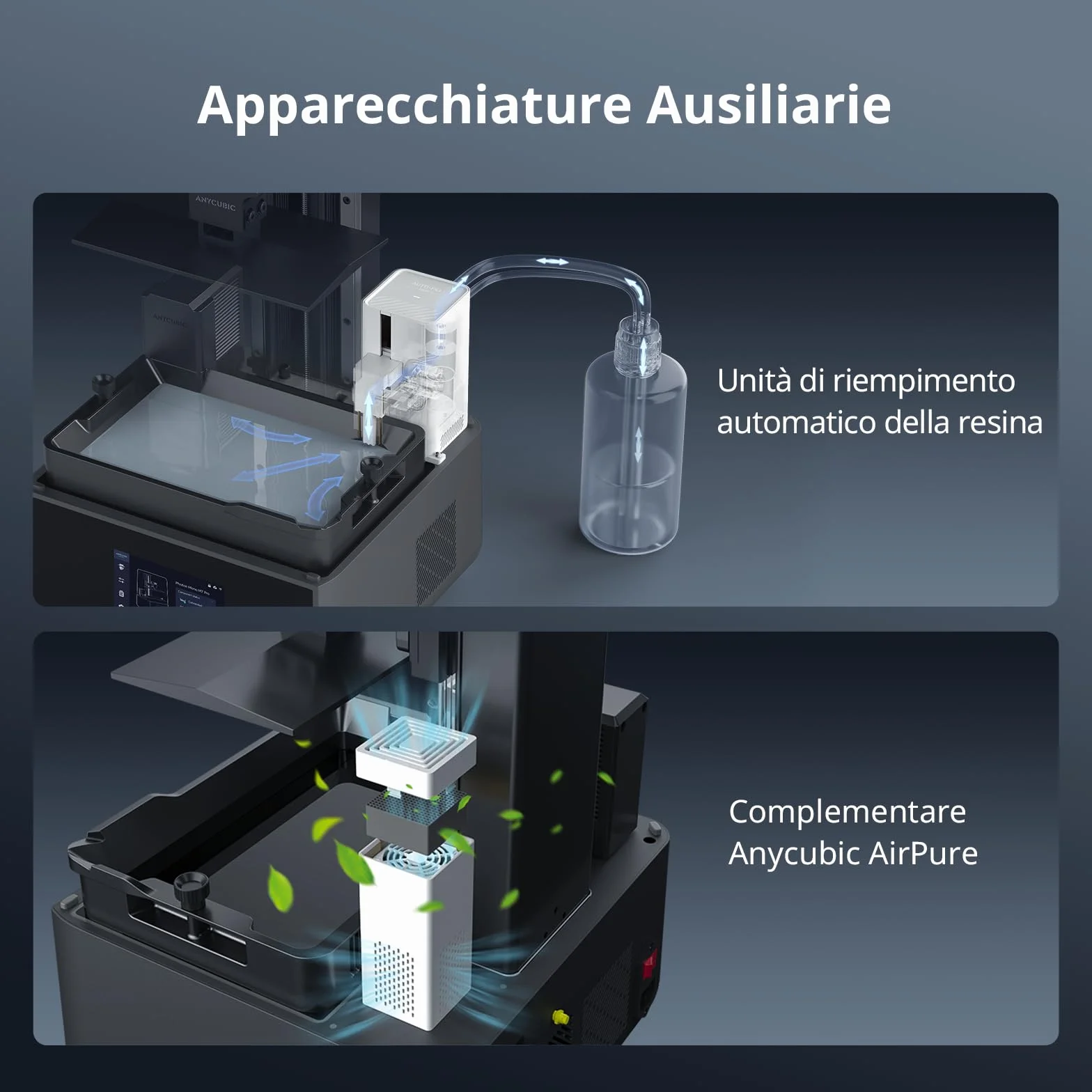 ANYCUBIC Photon Mono M7 Pro Stampante 3D Resina, 170 mm/h Stampa Veloce, 10,1” LCD 14K ad Alta Risoluzione con COB LighTurbo 3.0, Sistema di Stampa Intelligente, Volume di Costruzione 230*223*126 mm