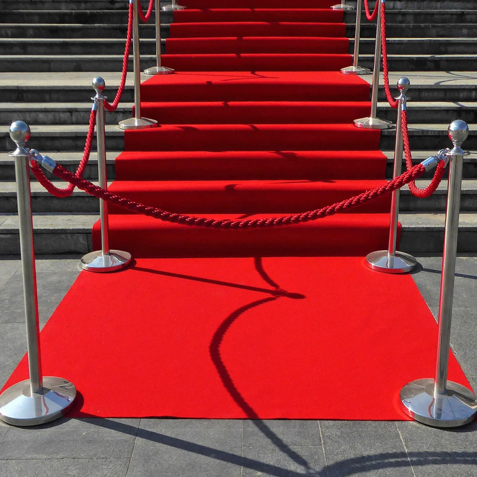PATIKIL Stanchion Corda, 2Pz 1,2m/3,9 Piedi Barriera Corda Corda di Sicurezza barriera per Pali Stand Coda Divisore Folla Controllo Hotel, Blu Argento