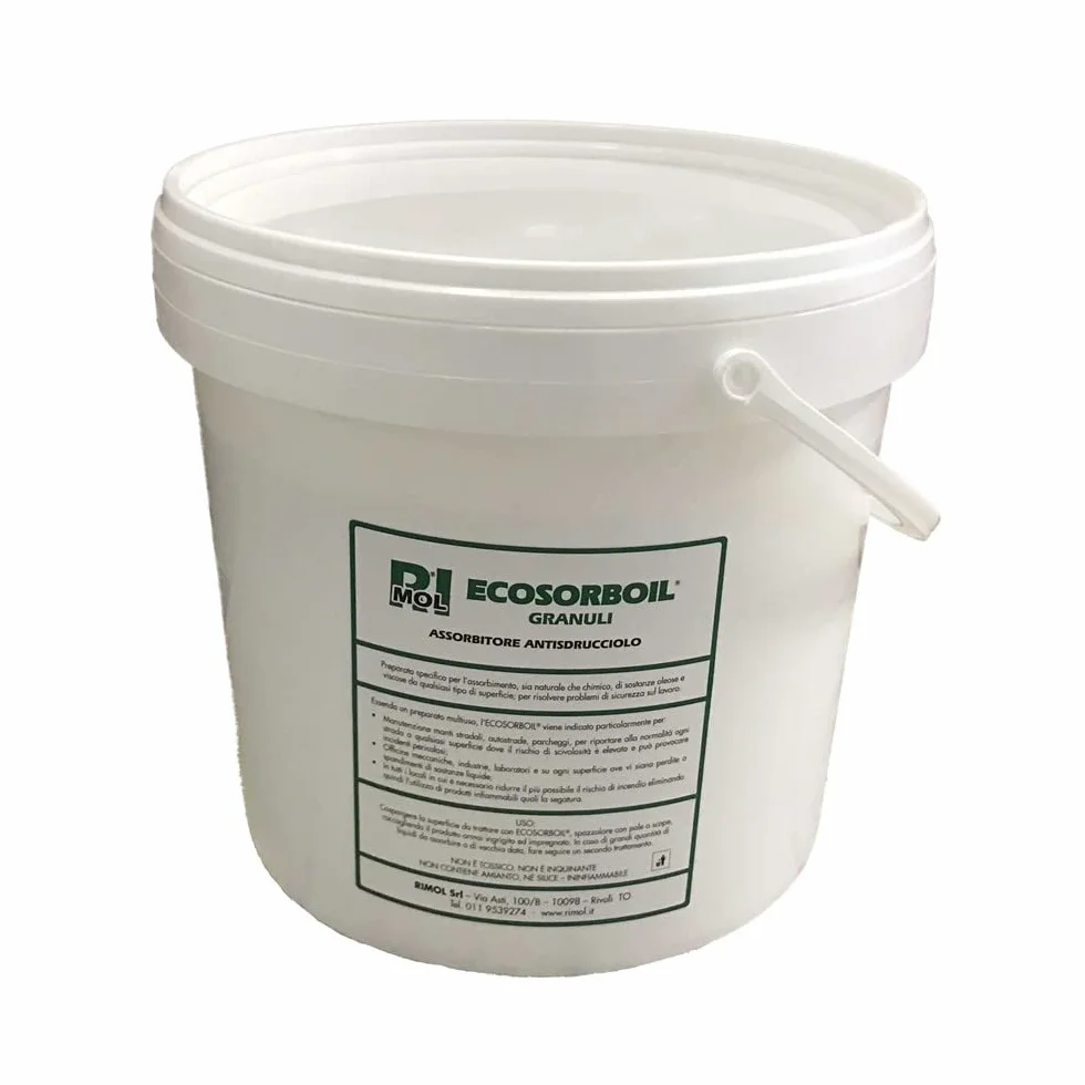 RIMOL Assorbitore universale in GRANULI Ecosorboil 4,5kg antisdrucciolo ecologico ininfiammabile antiscivolo certificato
