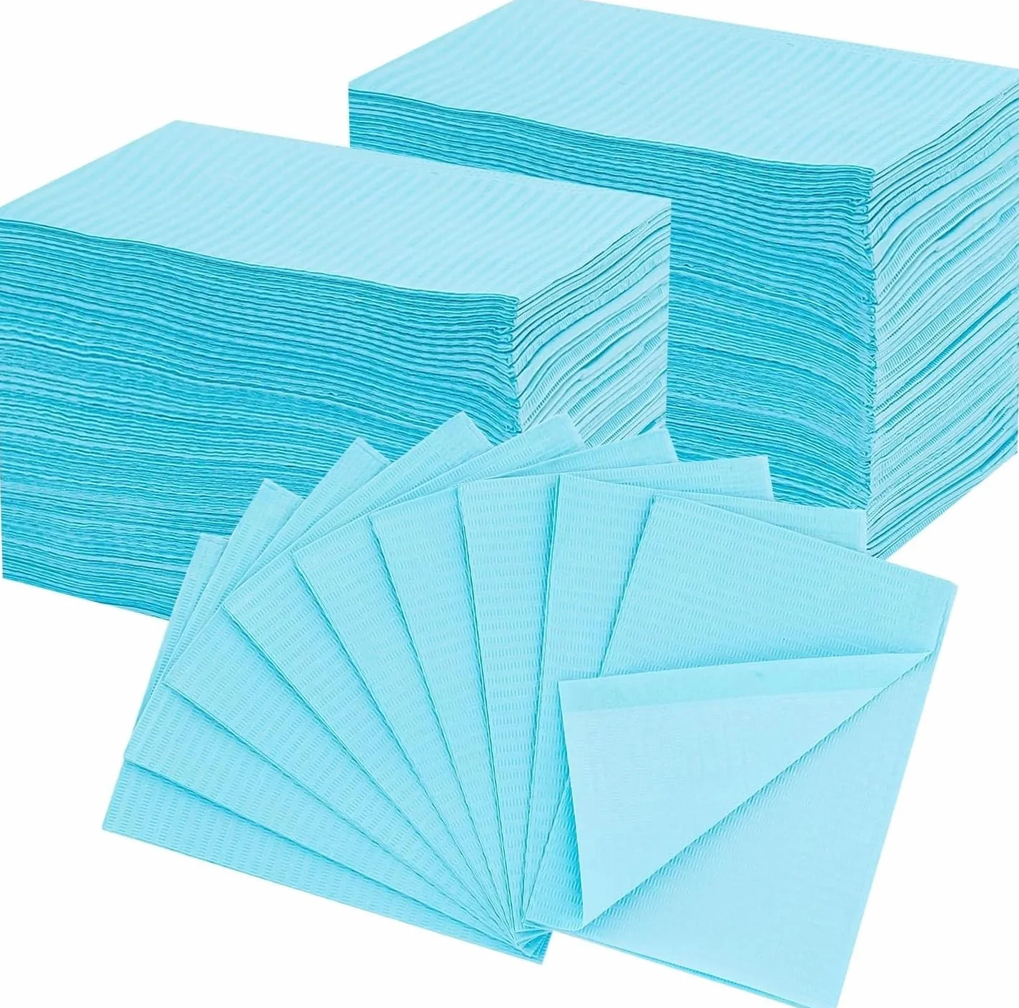 Bavaglini Dentali TNT 500 Pezzi 33x45cm Salviette Monouso per Tatuaggi e Centri Benessere