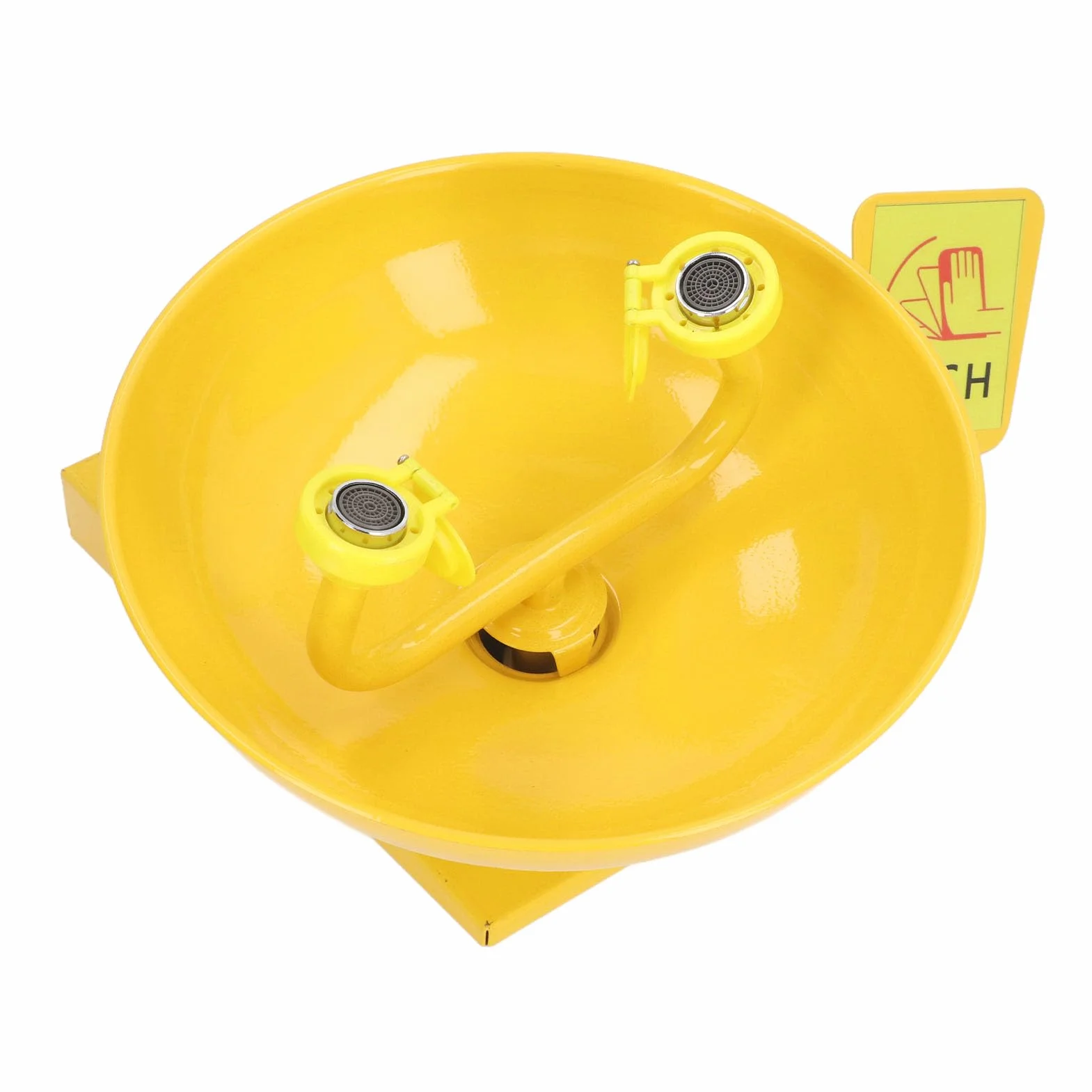 Stazione per Lavaggio Oculare, Flusso d'acqua Stabile, Copertura Antipolvere Reversibile, Lavaocchi di Emergenza, Doppie Testine di Spruzzo