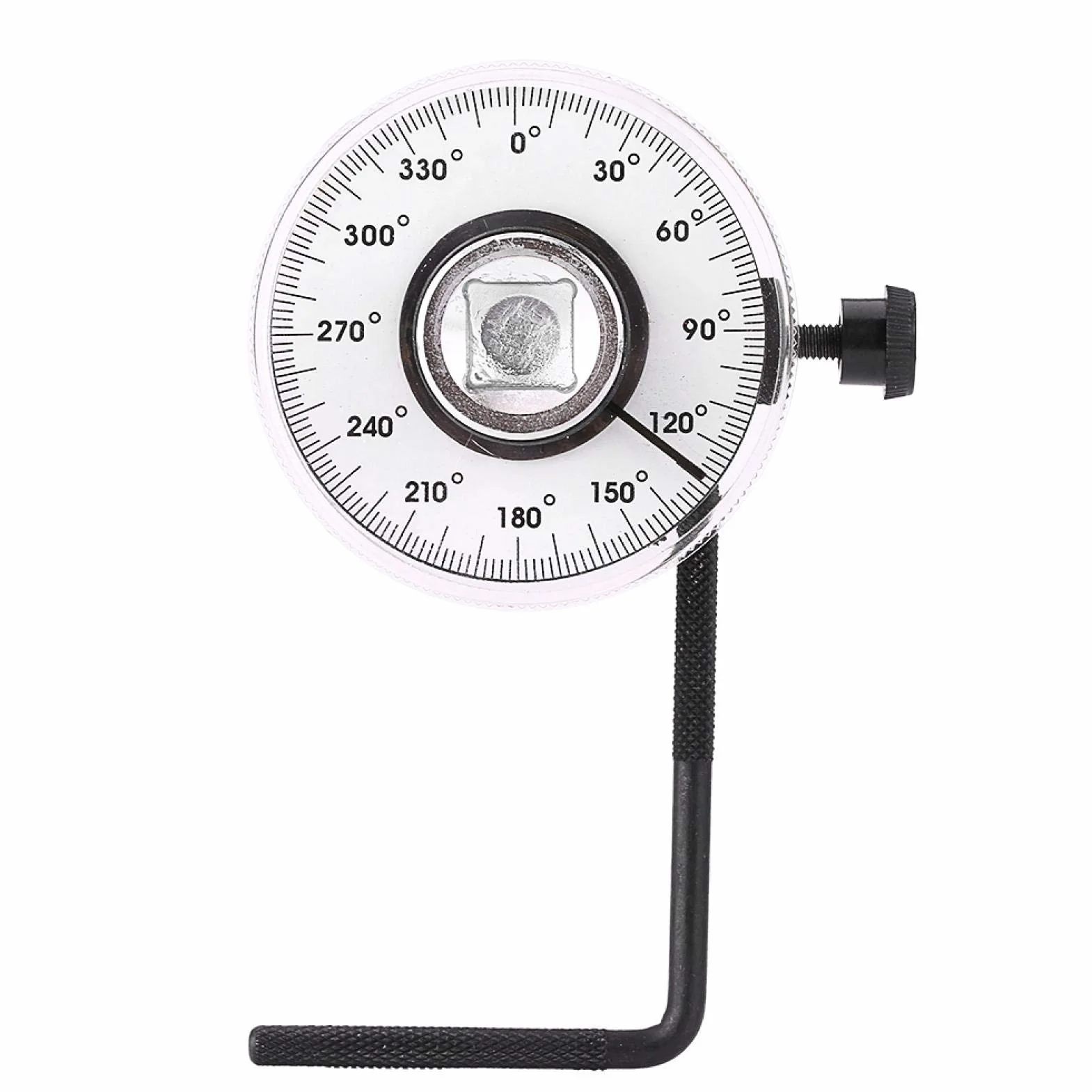 2pcs calibro angolare di coppia, 1/2 pollice angolo di 360 gradi calibro torsione strumento chiave di guida dinamometro angolo set di strumenti calibro auto