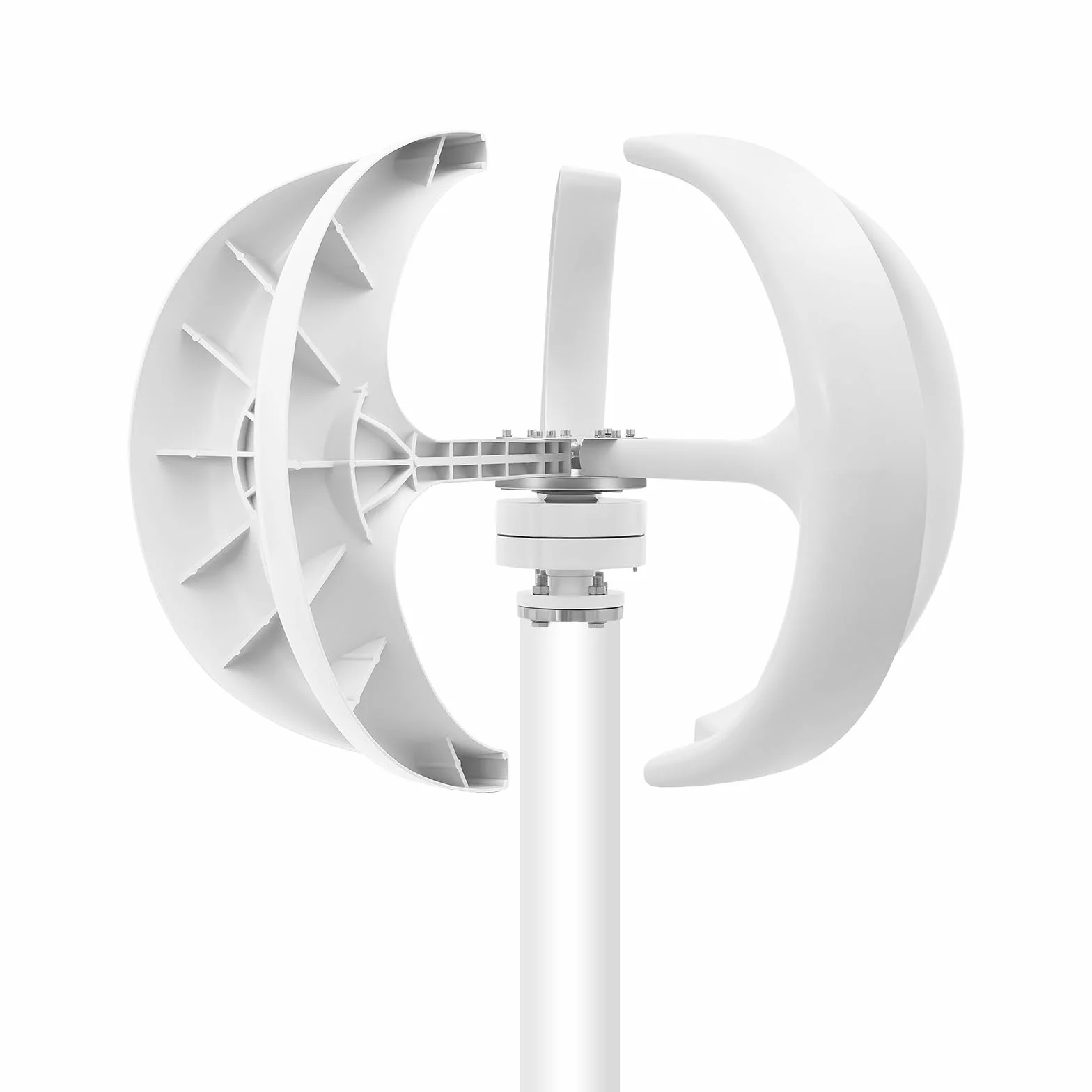 Turbina eolica verticale da 600W, 24V a 5 pale a forma di lanterna IP67 generatore eolico per uso domestico casa barca strada solare turbina eolica con regolazione automatica
