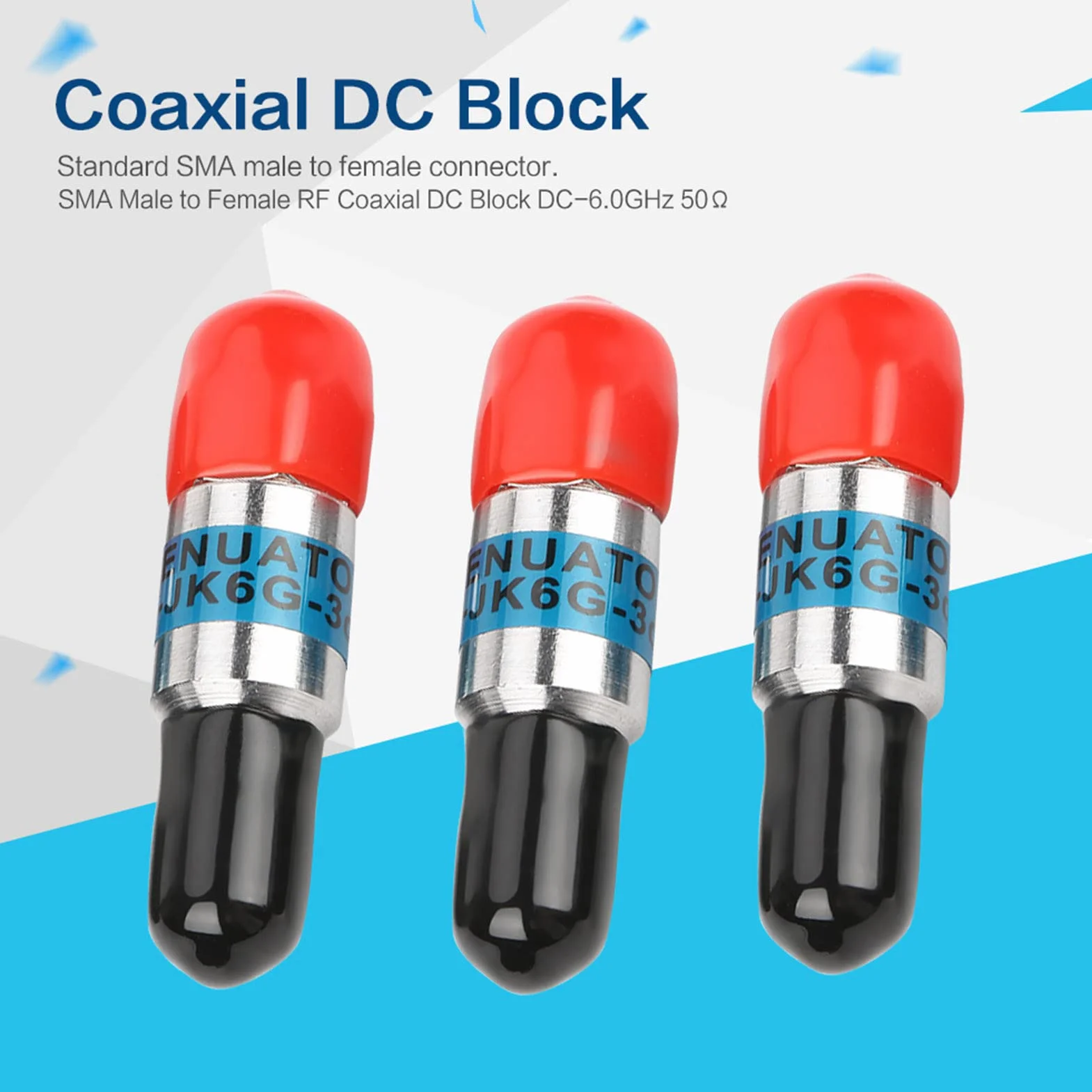 Attenuatore Coassiale, 3 Pezzi Sma-Jk Attenuatore Coassiale Rf Maschio-Femmina, Attenuatore 2W 50Ω 1-30dB Per Varie Applicazioni Che Richiedono Un Livello Di Potenza Regolato (10dB)